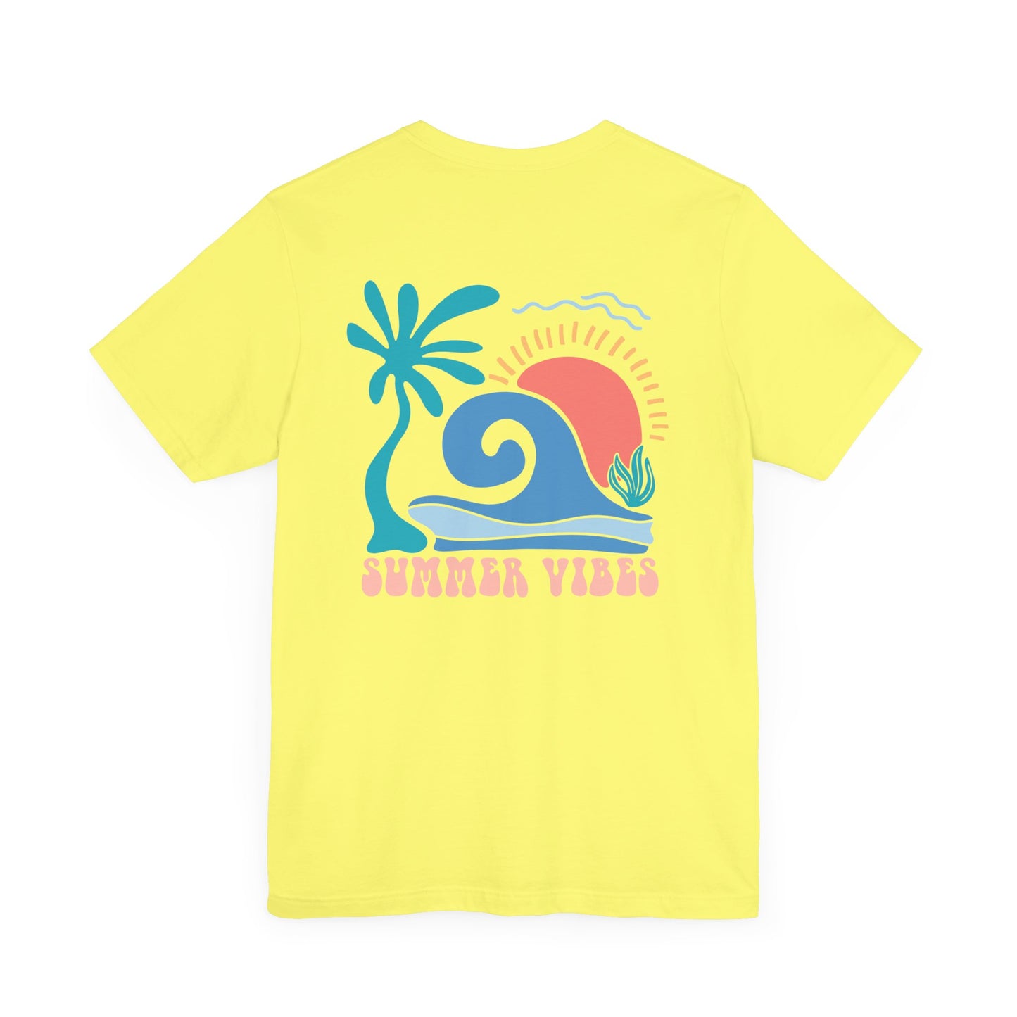 Summer Vibes Beach More Worry Less Unisex Jersey Short Sleeve Tee