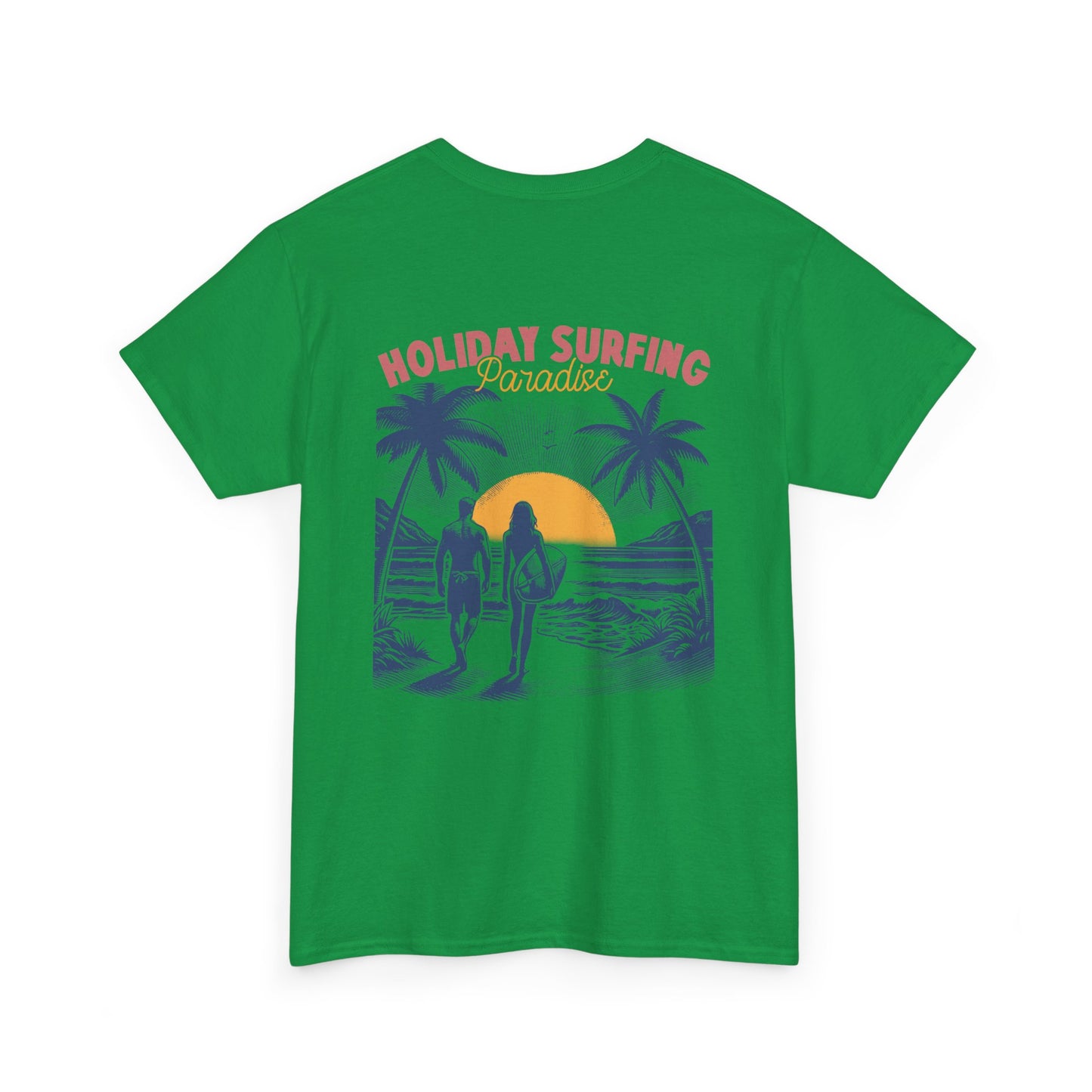 Holiday Surfing/Vacation Beach Club Vintage Surf/Summer Unisex Heavy Cotton Tee