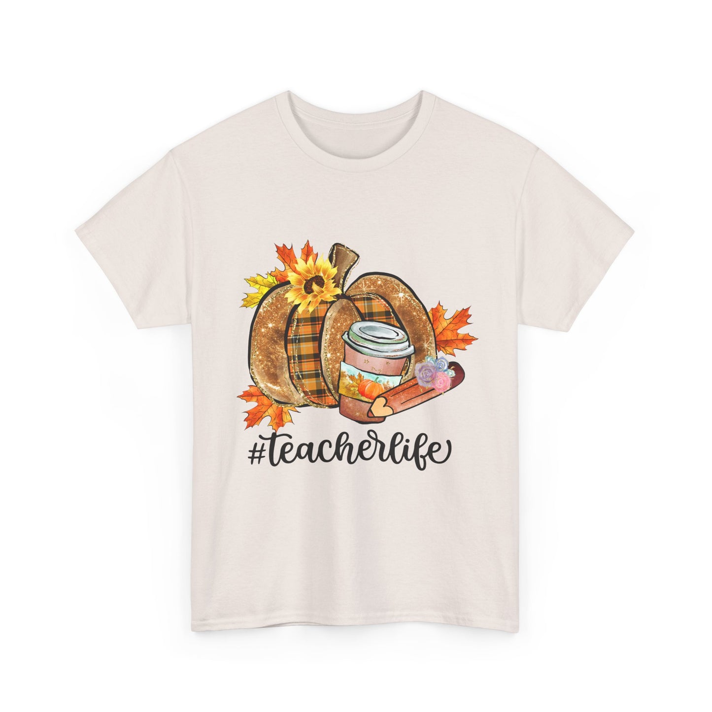Fall Teacher Life Unisex Heavy Cotton Tee