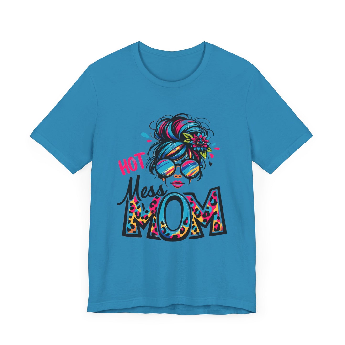 Hot Mess Mom Unisex Jersey Short Sleeve Tee