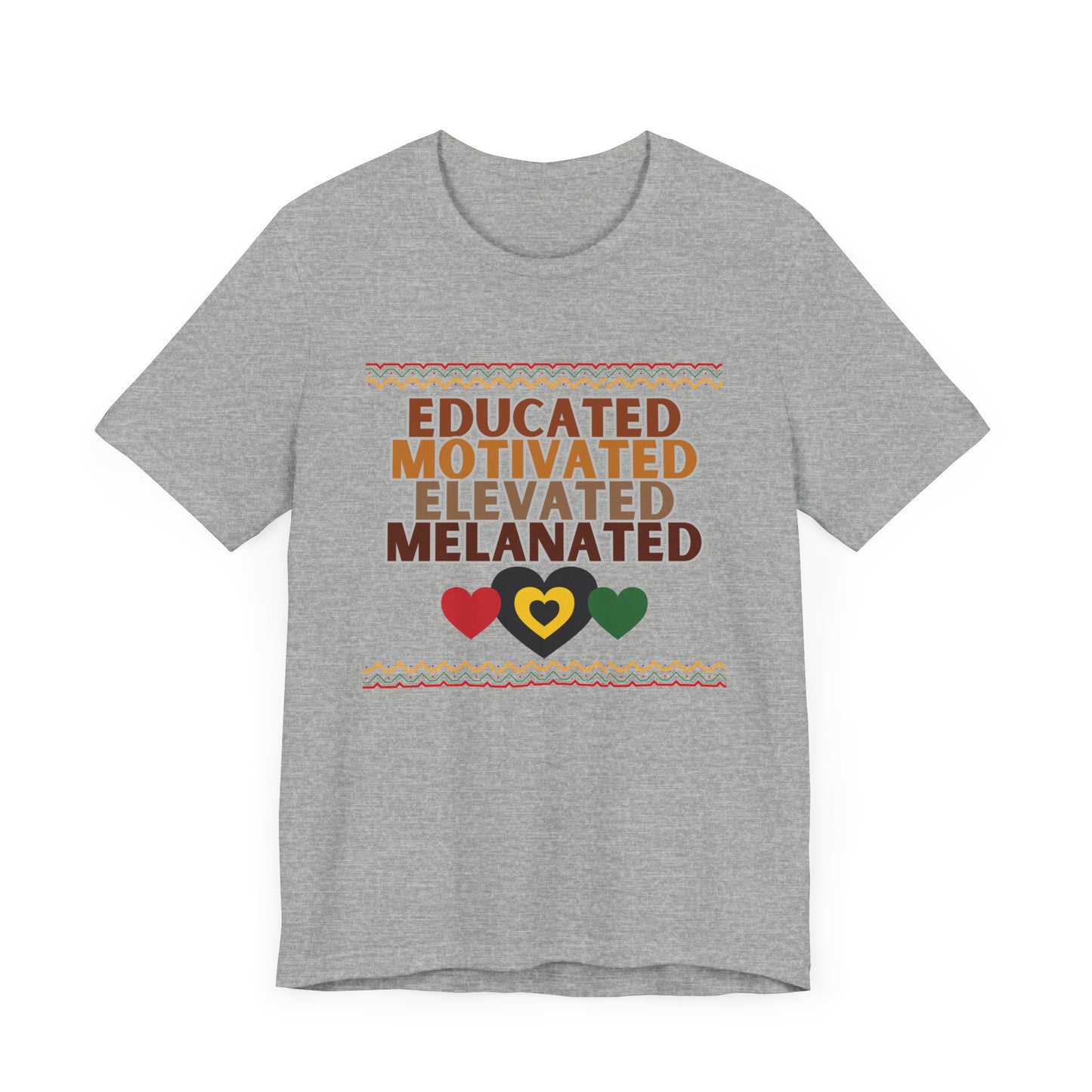 Educated, Motivated, Black History Unisex Jersey Short Sleeve Tee