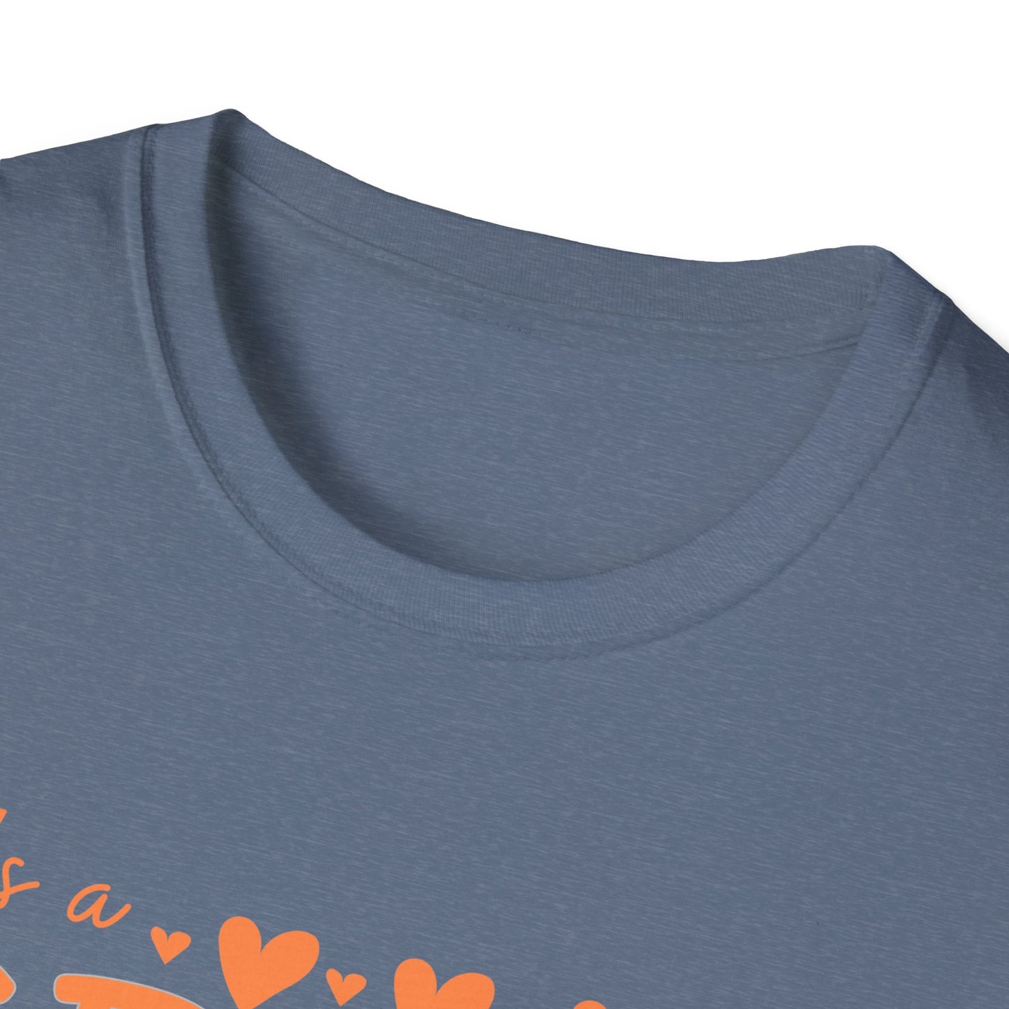 It's a Great Day to Be a Monarch! Orange Lettering  Unisex Softstyle T-Shirt