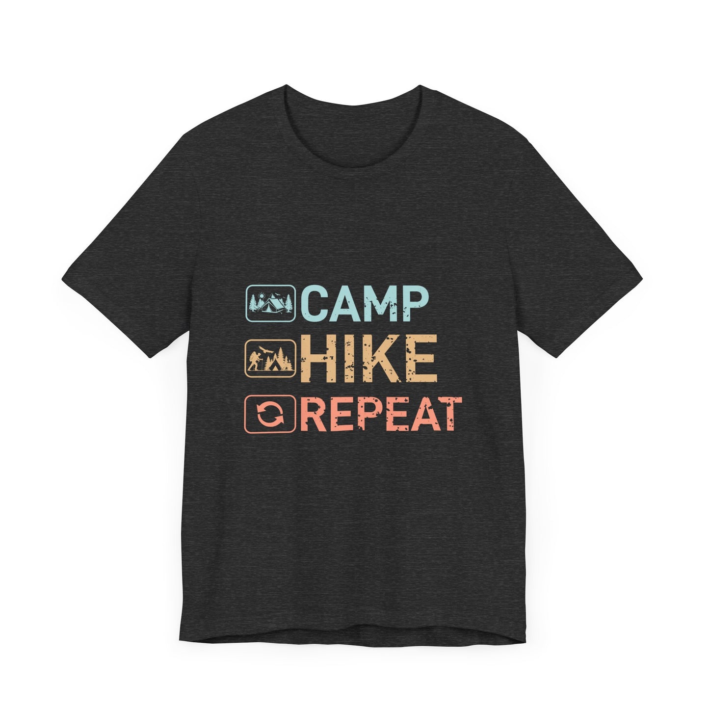 Camp Hike Repeat Unisex Jersey Short Sleeve Tee