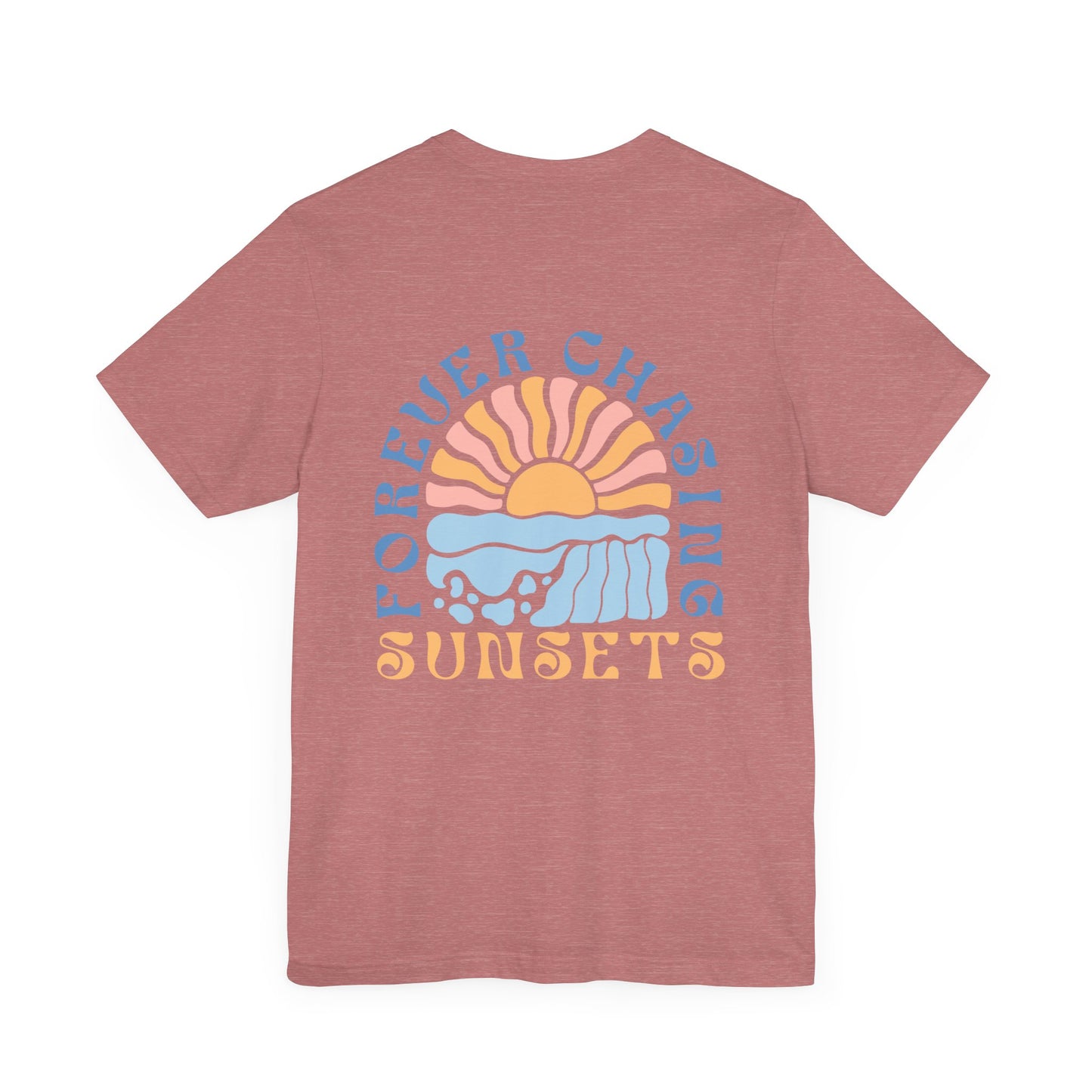 Beach Vibes Forever Chasing Sunsets Unisex Jersey Short Sleeve Tee