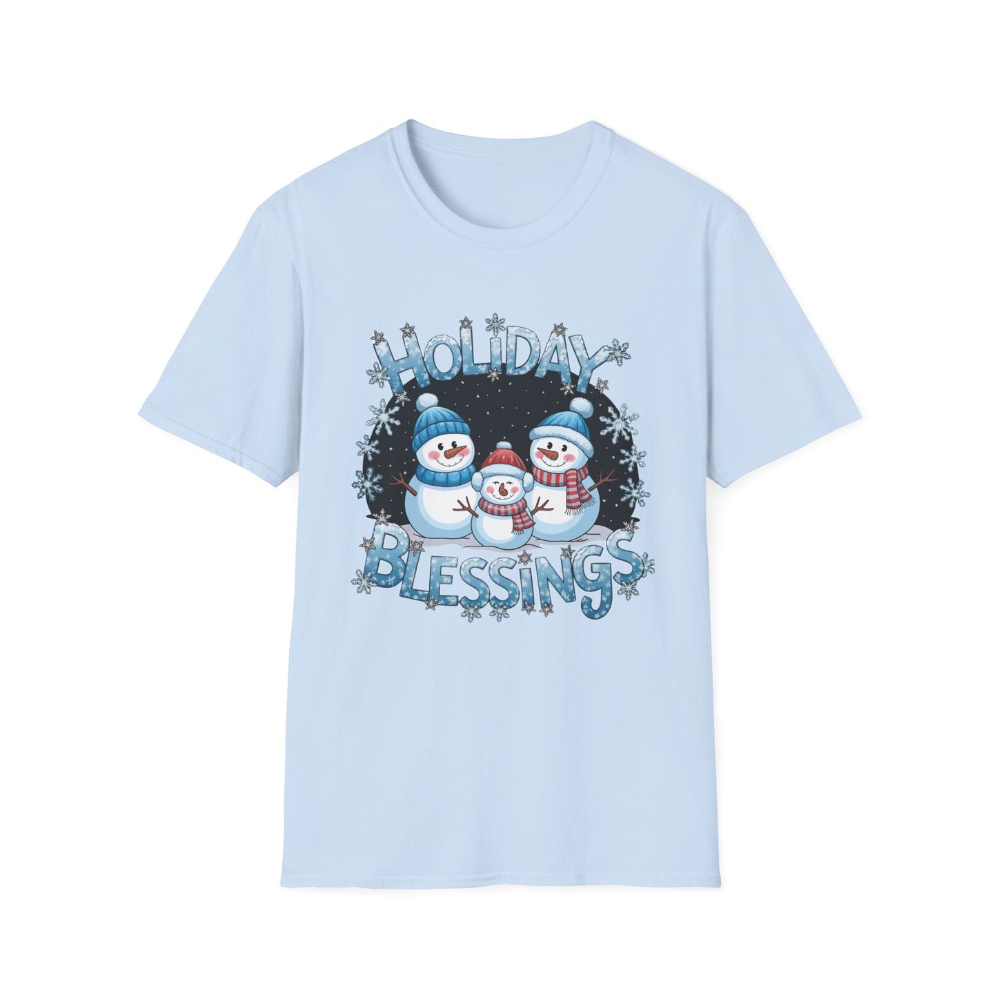 Holiday Blessings Christmas Holiday Unisex Softstyle T-Shirt