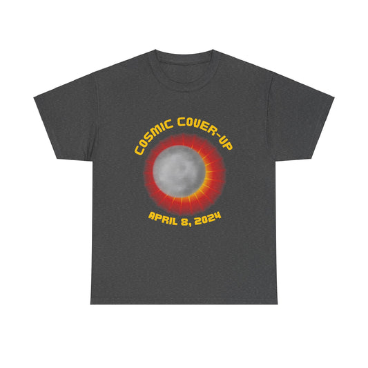 Solar Eclipse Cosmic Cover-UpUnisex Heavy Cotton Tee