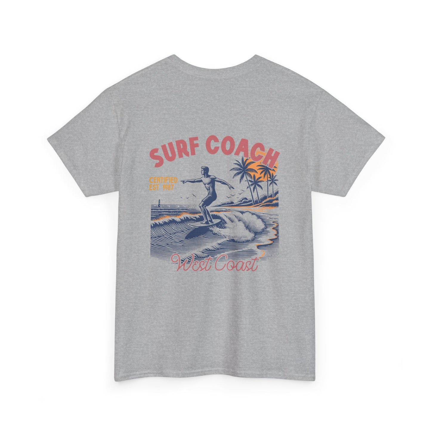 Big Waves Surf Coach Unisex Heavy Cotton Tee