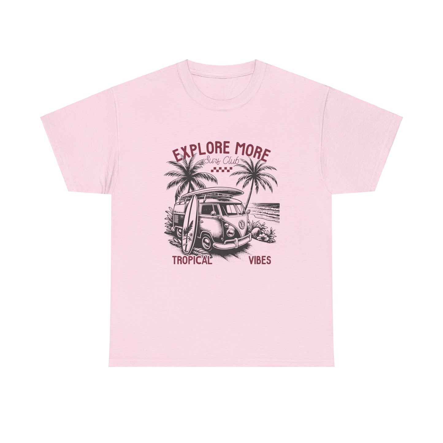 Explore More Surf Club Vintage Summer/Surf Unisex Heavy Cotton Tee