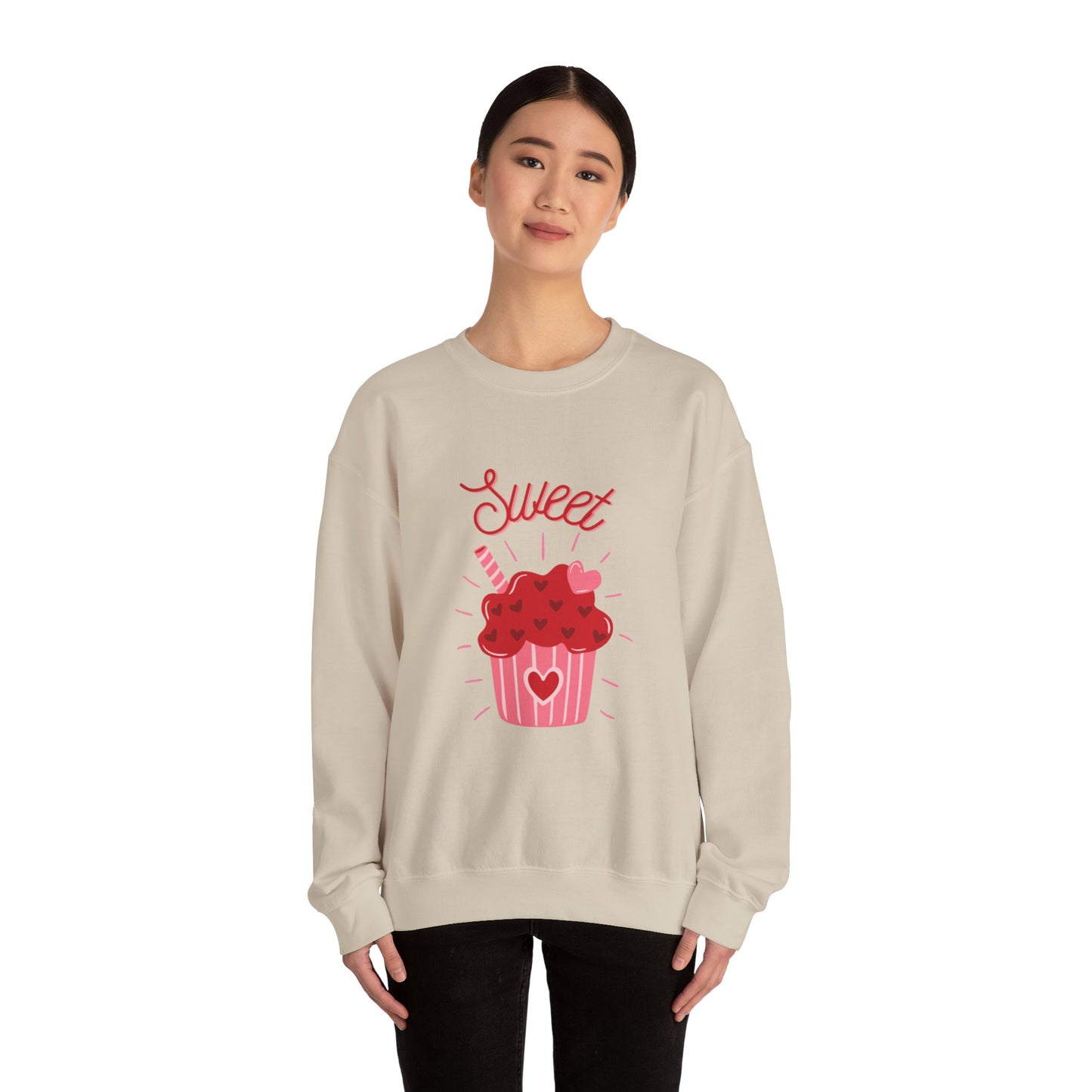 Valentines Cupcake Unisex Heavy Blend™ Crewneck Sweatshirt