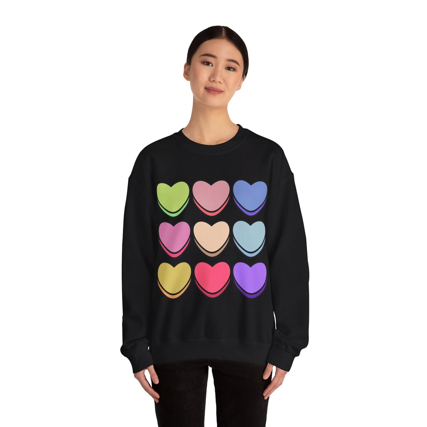 Valentines Hearts Heavy Blend™ Crewneck Sweatshirt