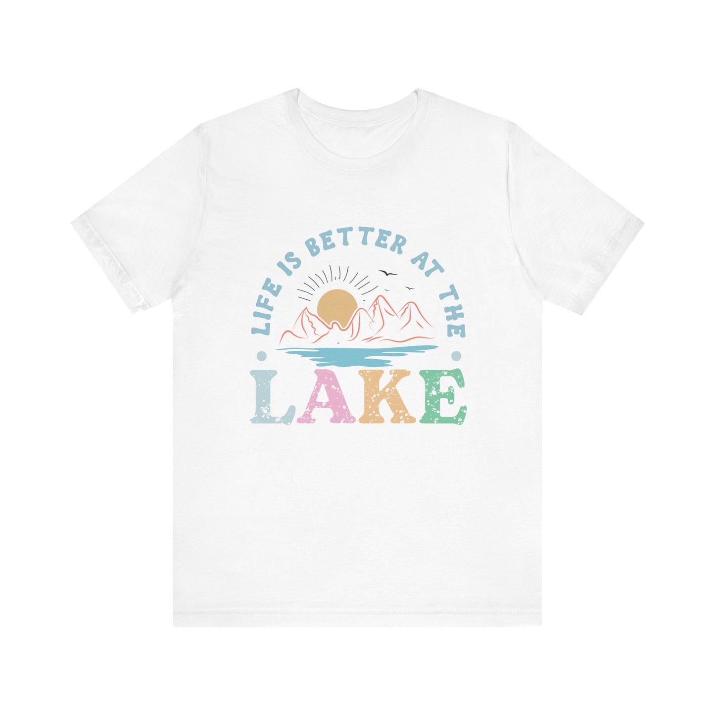 Life is Better at the Lake Unisex Jersey Short Sleeve Tee