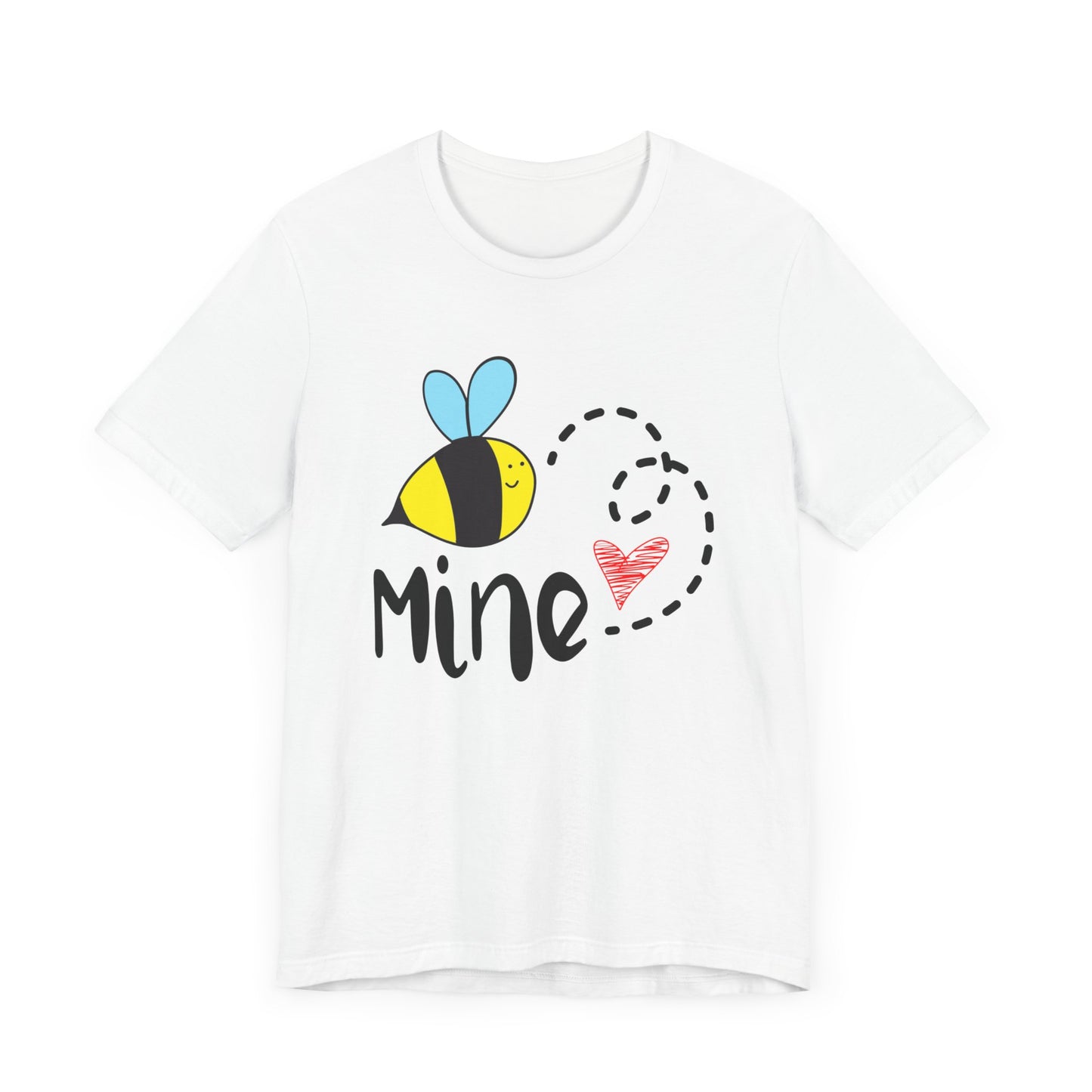 Bee Mine Valentine Unisex Jersey Short Sleeve Tee