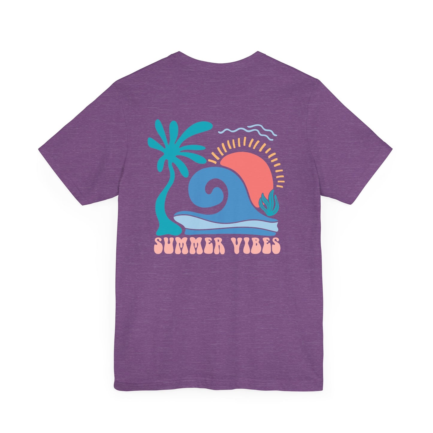 Summer Vibes Beach More Worry Less Unisex Jersey Short Sleeve Tee