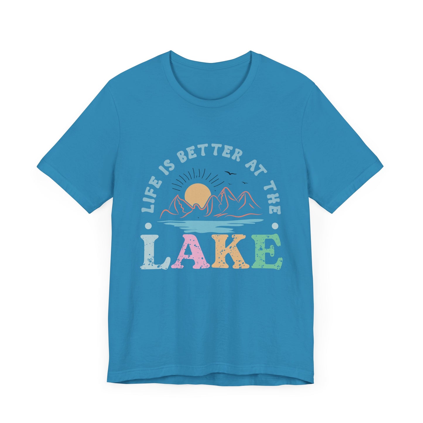 Life is Better at the Lake Unisex Jersey Short Sleeve Tee