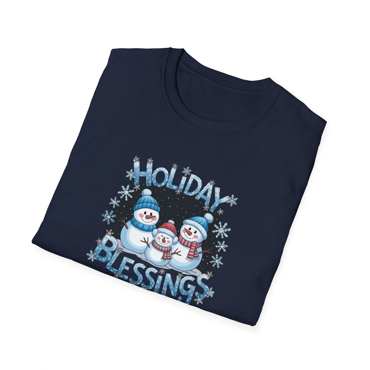 Holiday Blessings Christmas Holiday Unisex Softstyle T-Shirt