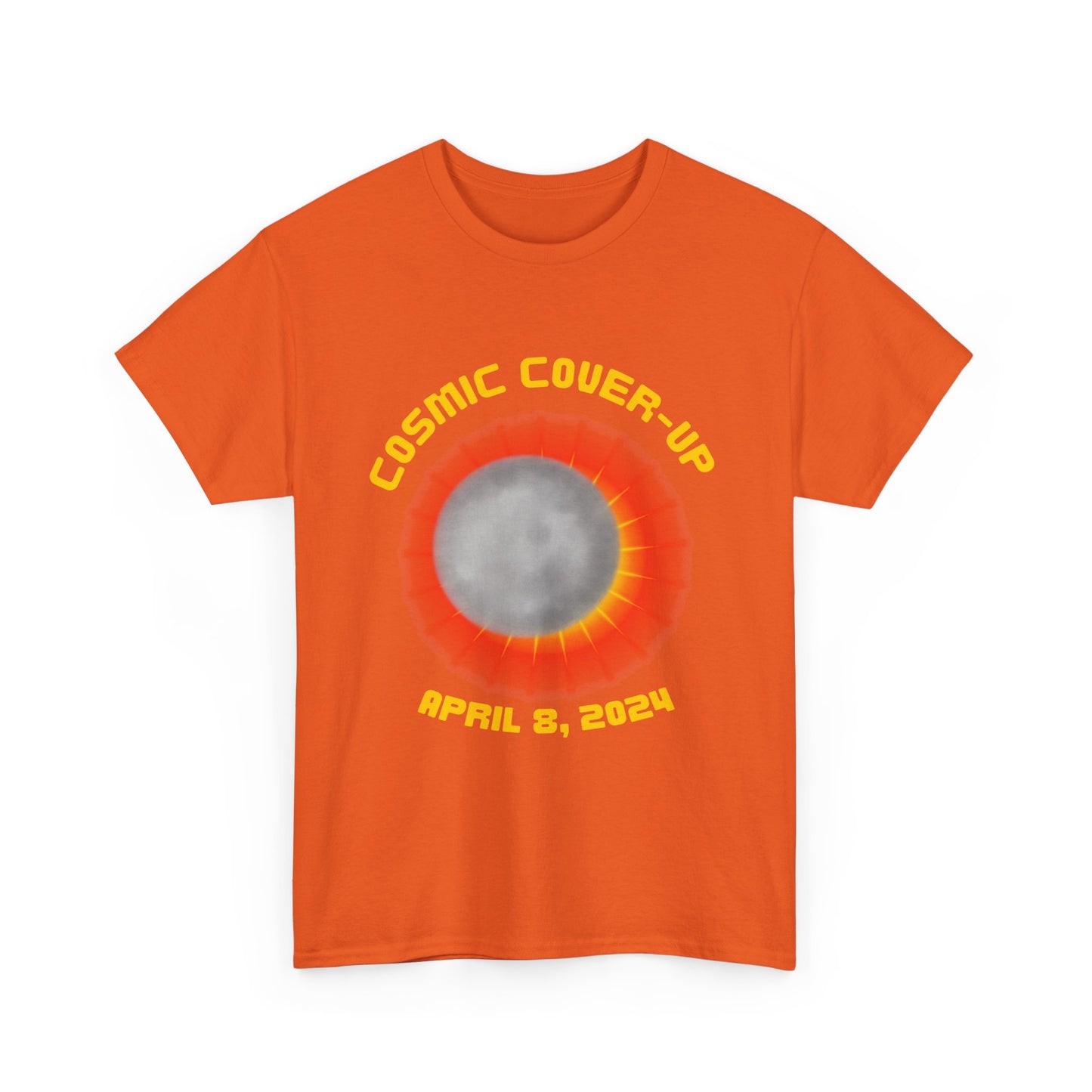 Solar Eclipse Cosmic Cover-UpUnisex Heavy Cotton Tee