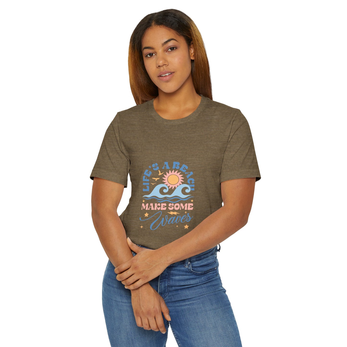 Life's a Beach Make Some Waves Unisex Jersey T-Shirt