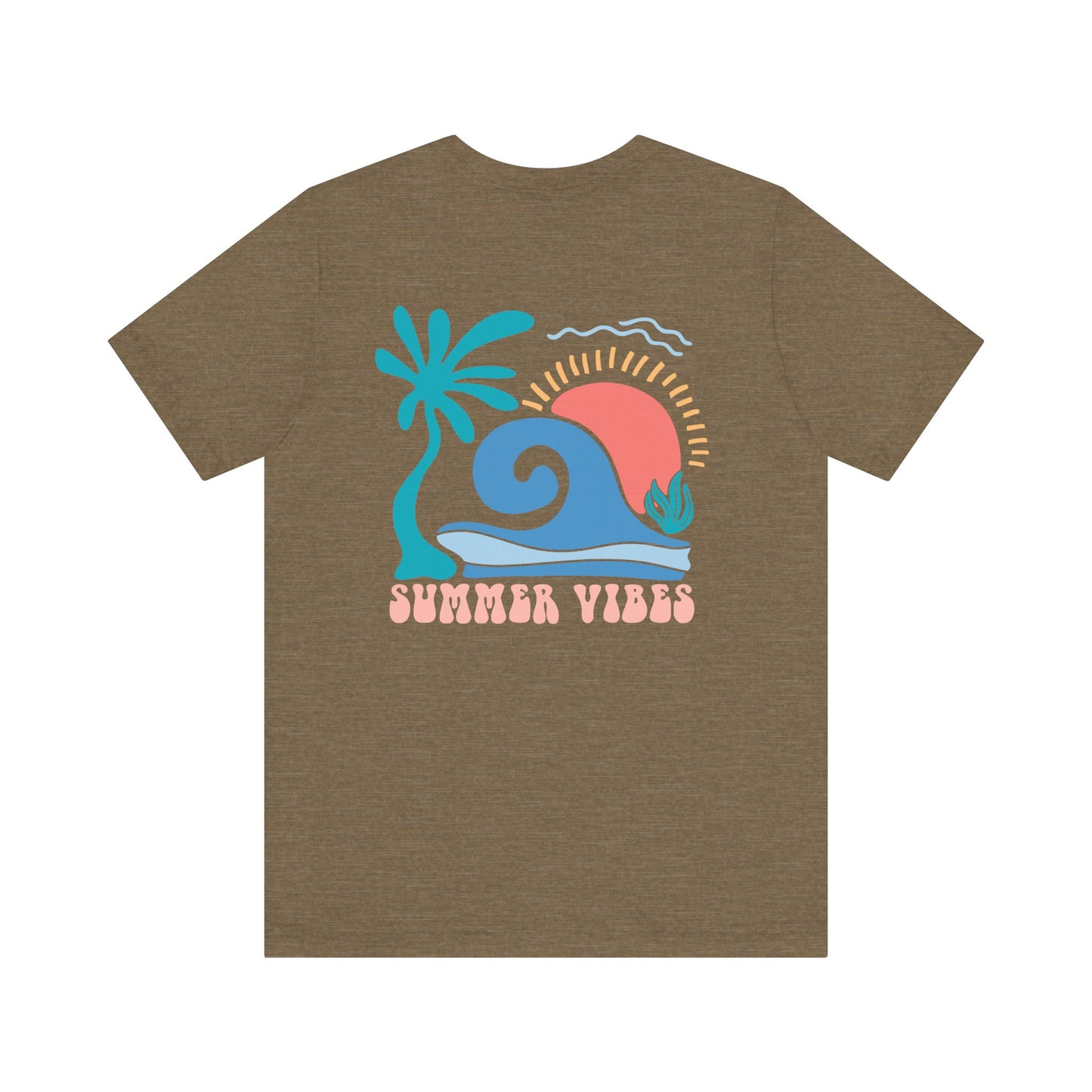 Summer Vibes Beach More Worry Less Unisex Jersey Short Sleeve Tee