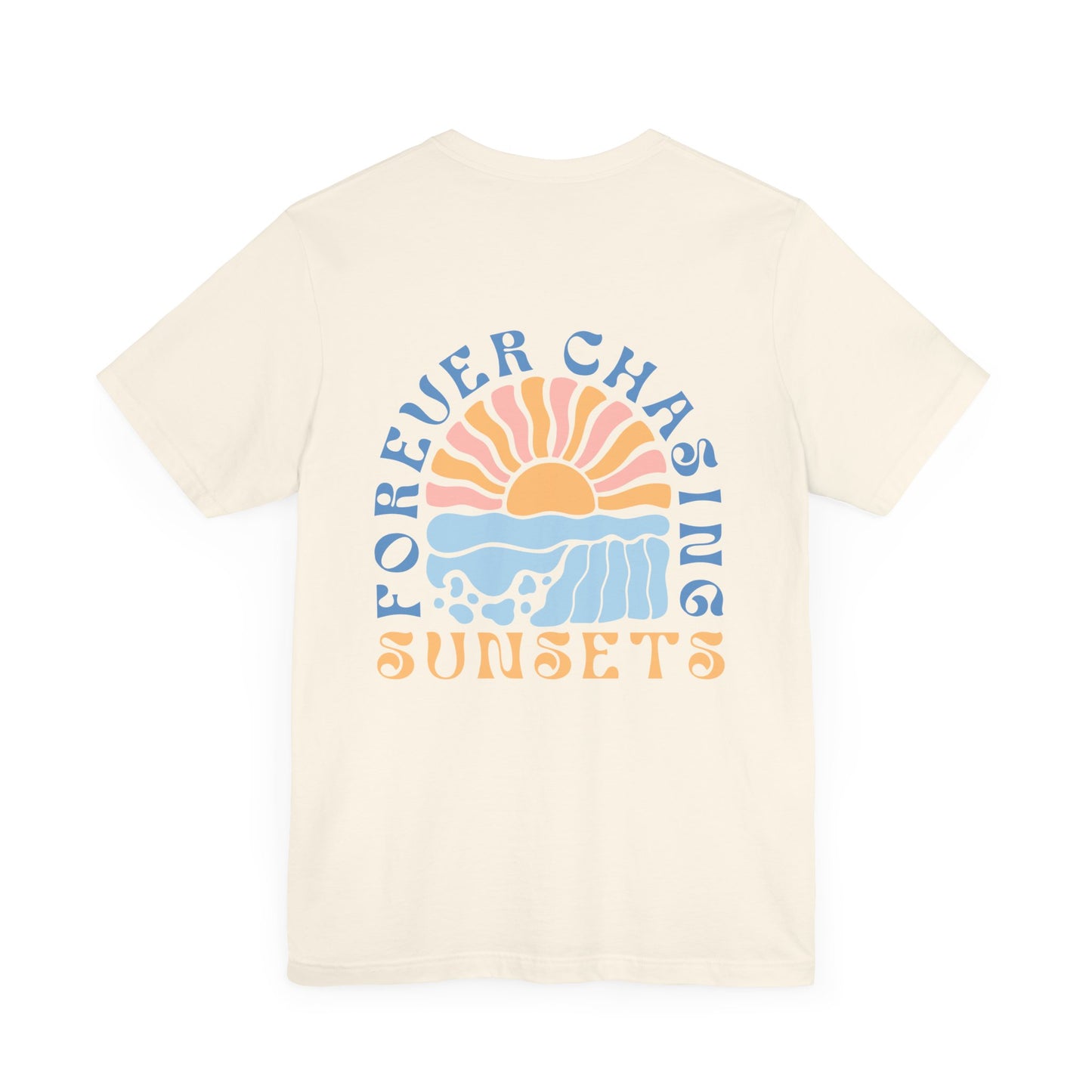 Beach Vibes Forever Chasing Sunsets Unisex Jersey Short Sleeve Tee