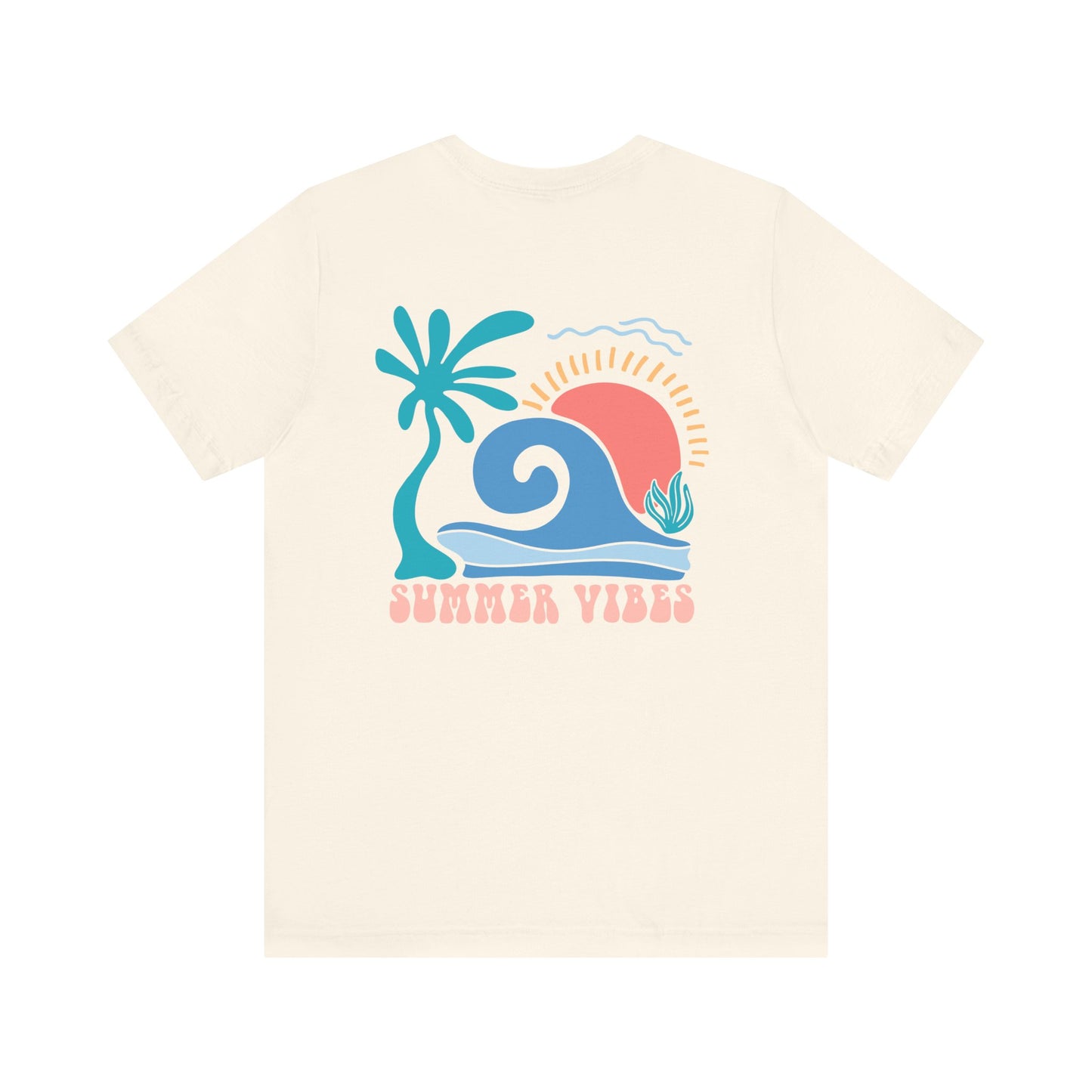 Summer Vibes Beach More Worry Less Unisex Jersey Short Sleeve Tee