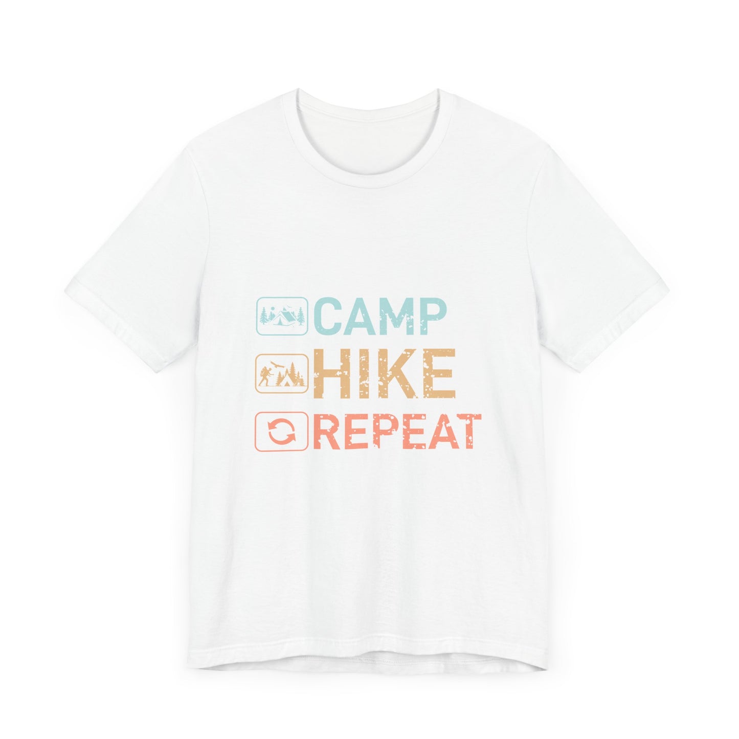 Camp Hike Repeat Unisex Jersey Short Sleeve Tee