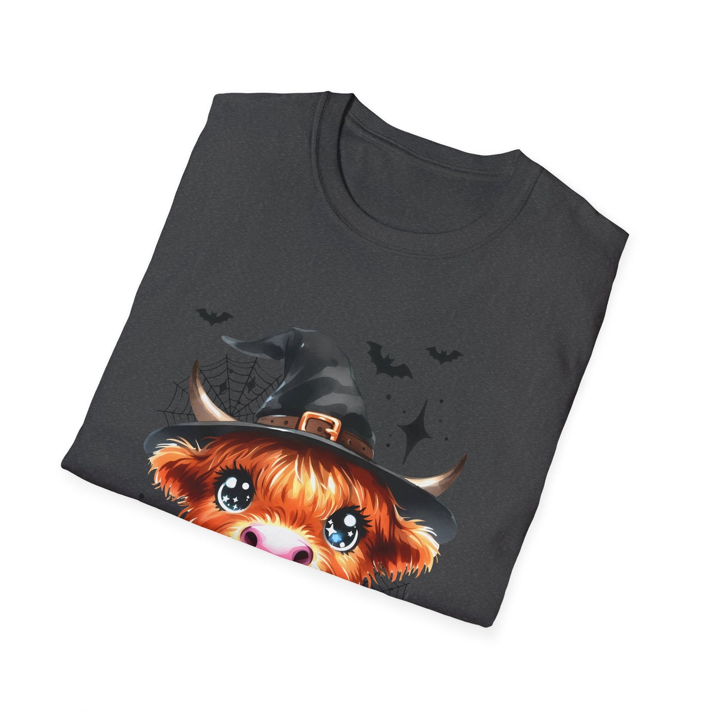 Spooky Heifer Halloween Cow Unisex Softstyle T-Shirt for Halloween