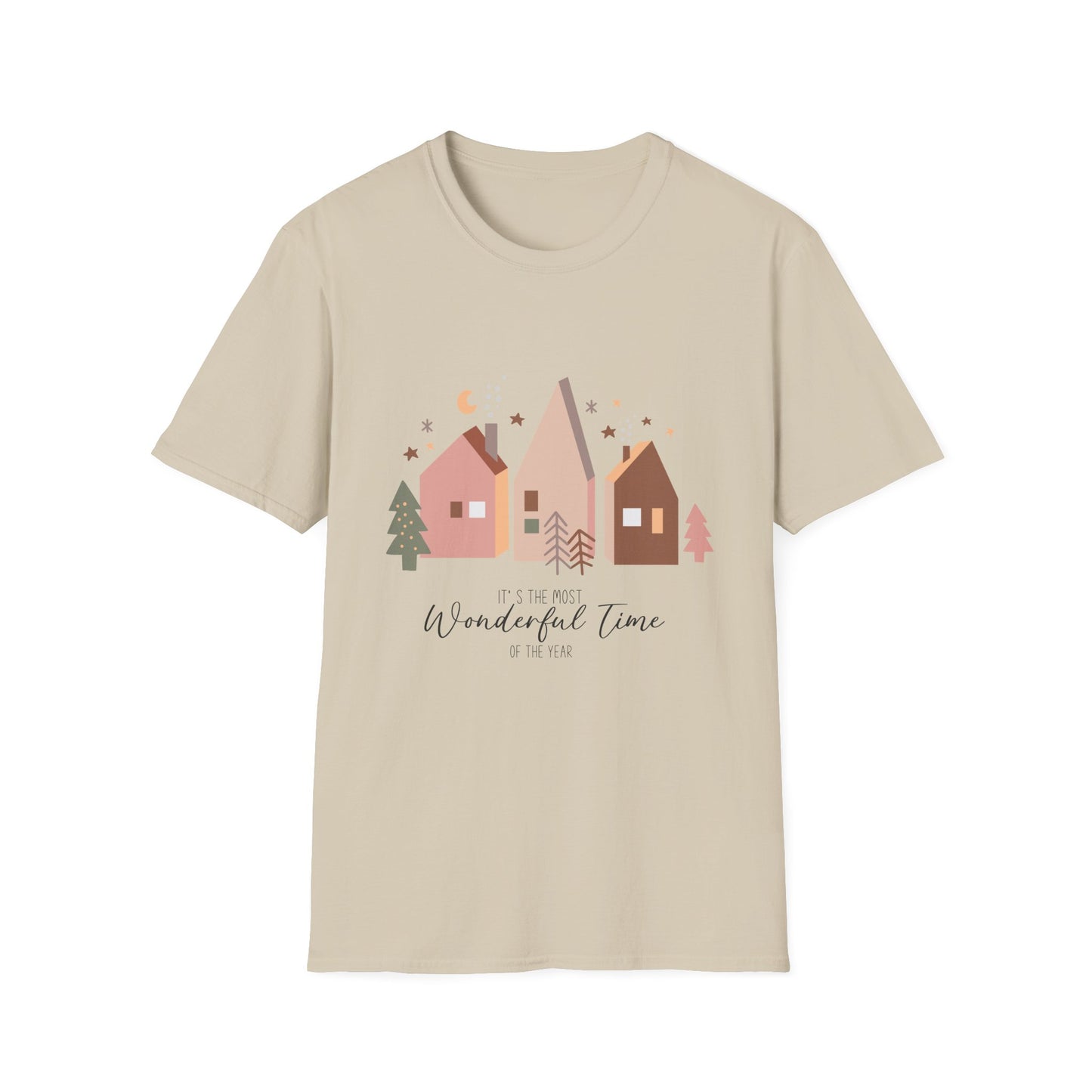 Wonderful Time of the Year Christmas/December Holiday Unisex Softstyle T-Shirt