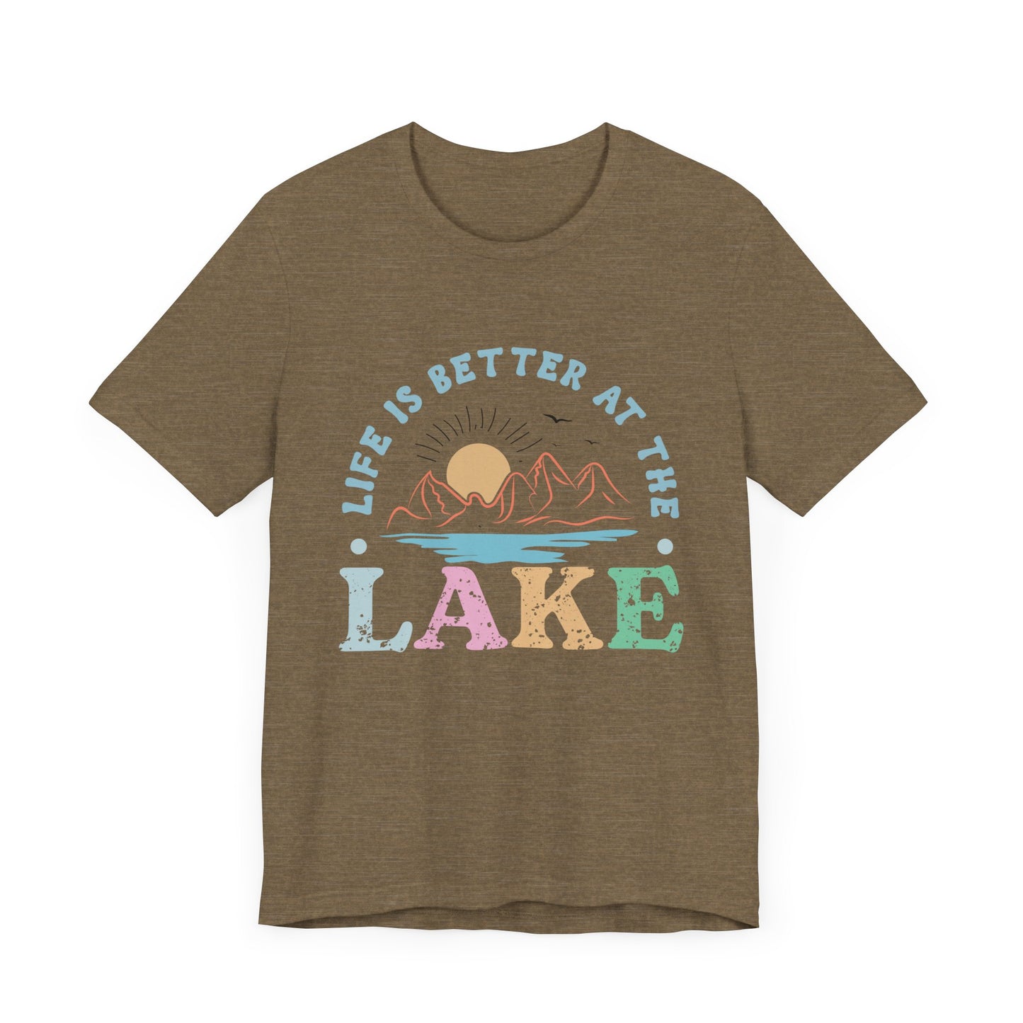 Life is Better at the Lake Unisex Jersey Short Sleeve Tee