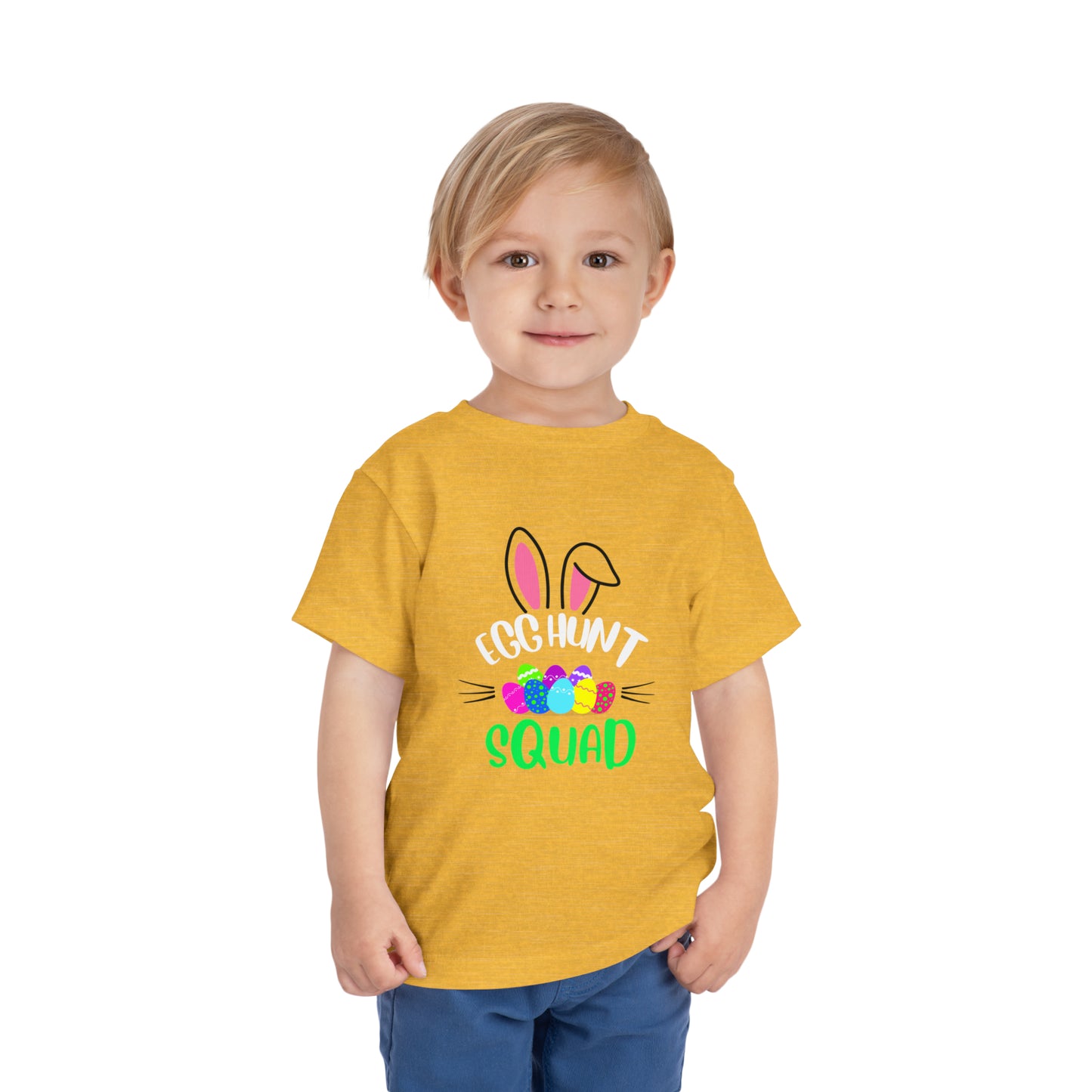 Egg Hunt Squad Toddler Short Sleeve Tee