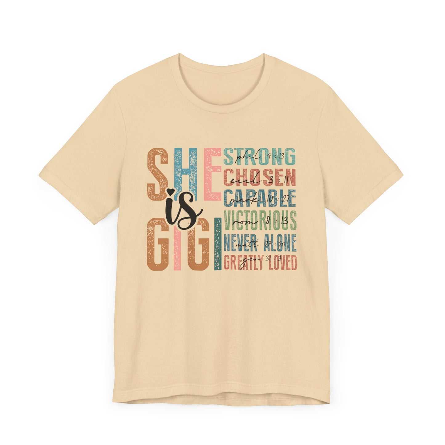 She is Gigi Unisex Jersey Short Sleeve Tee