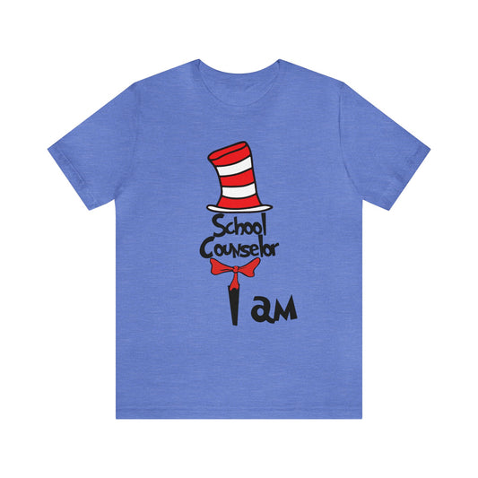 School Counselor I amUnisex Jersey Short Sleeve Tee