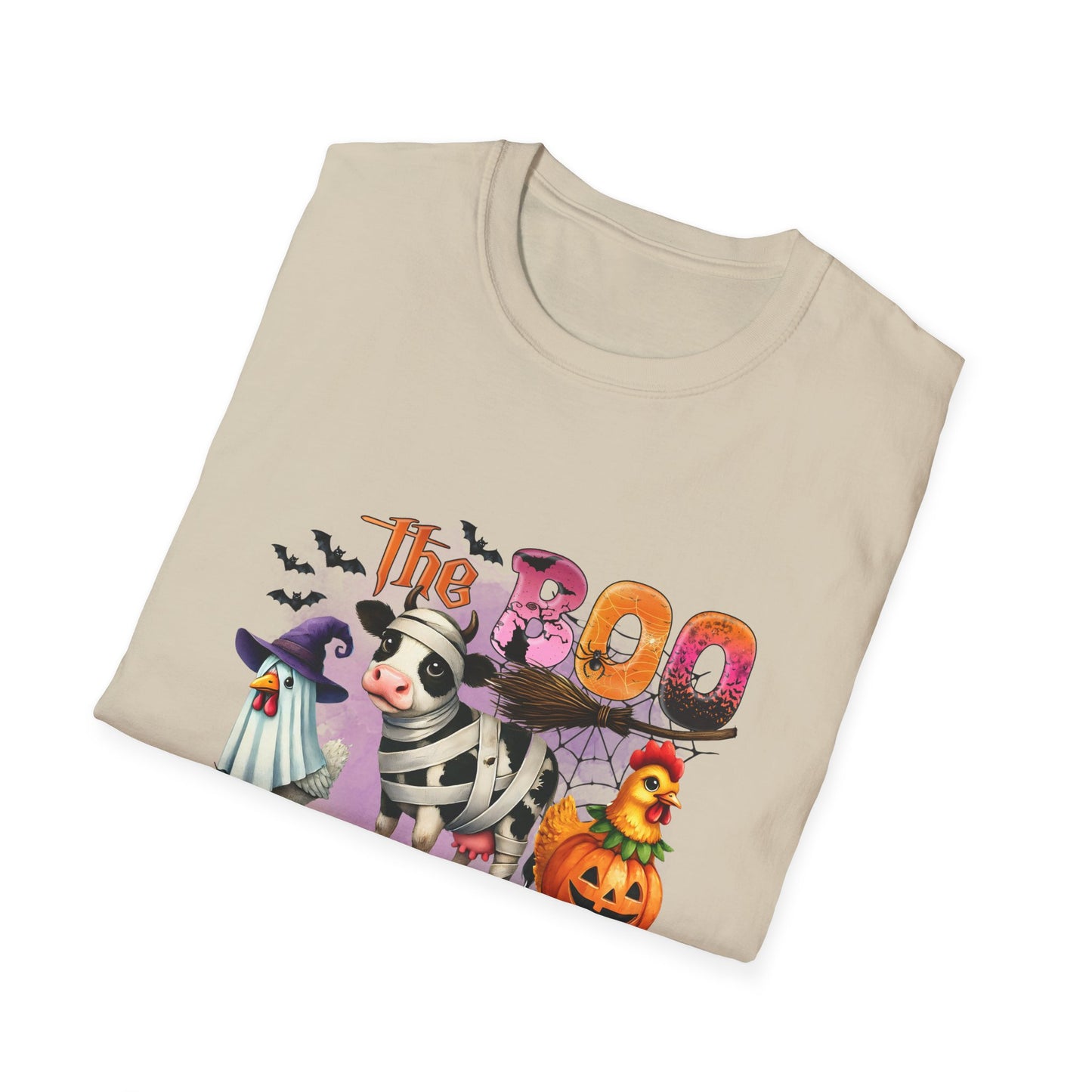 The Halloween Boo Crew  Farm Unisex Softstyle T-Shirt