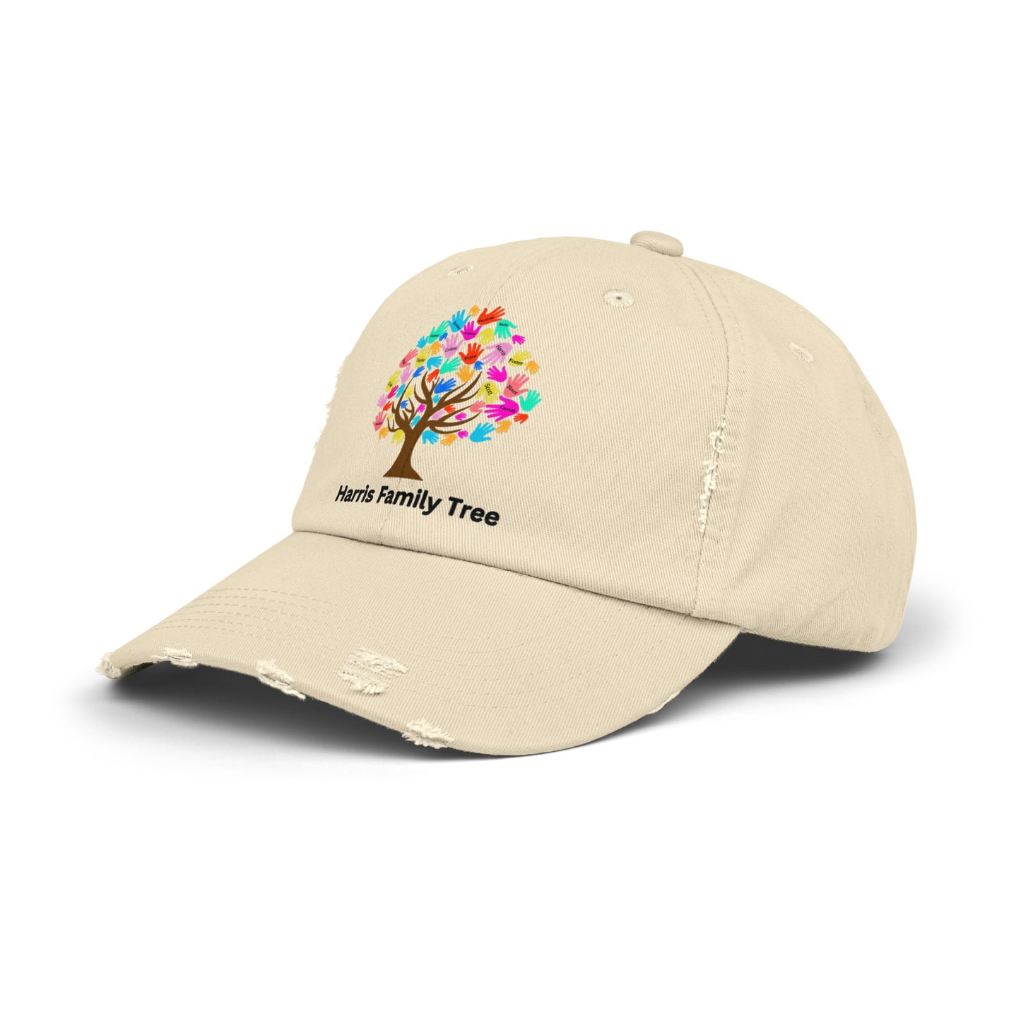 Harris Family Tree Unisex Distressed Cap