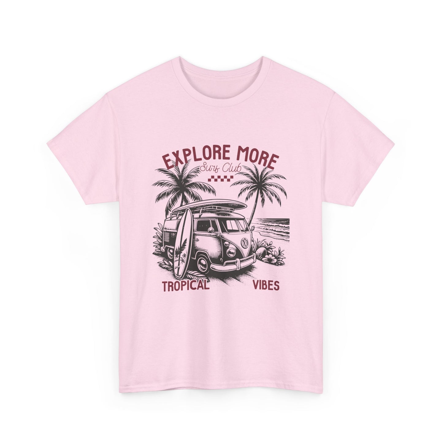 Explore More Surf Club Vintage Summer/Surf Unisex Heavy Cotton Tee