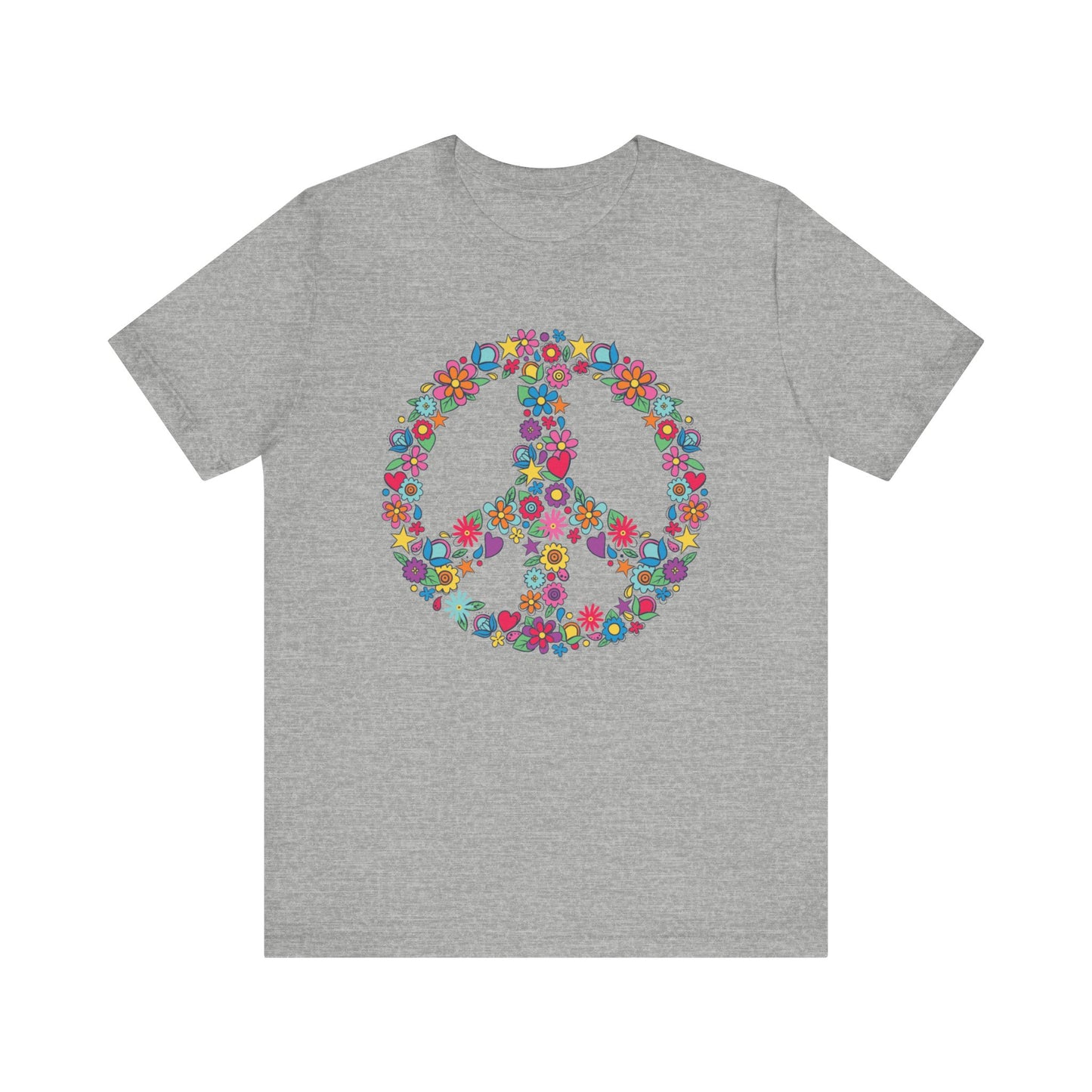 Peace Flower Unisex Jersey Short Sleeve Tee