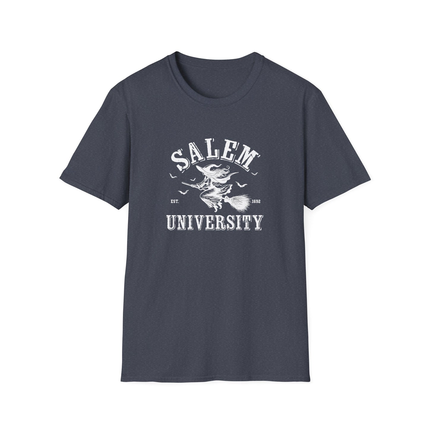 Salem University Halloween Witch Unisex Softstyle T-Shirt - College Spirit Wear