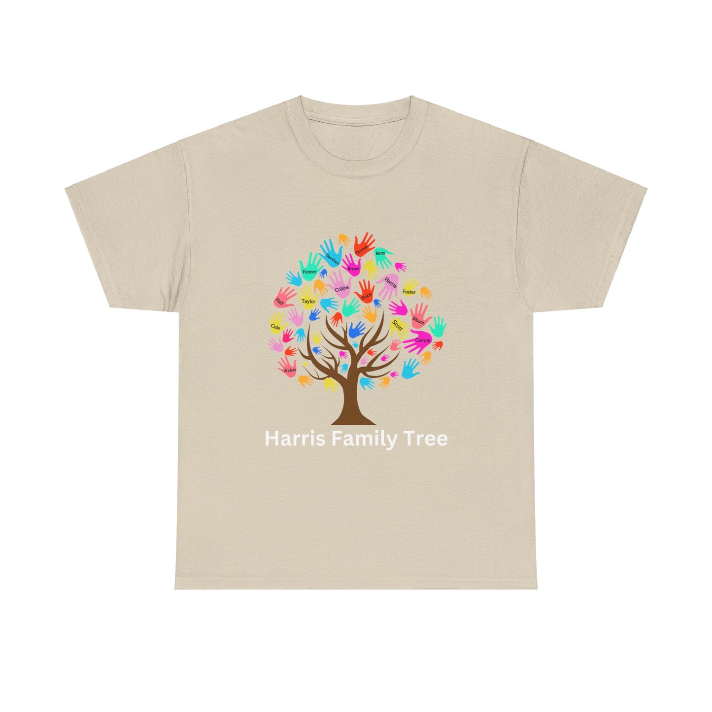 Harris Family Tree Set 2 Unisex Heavy Cotton Tee