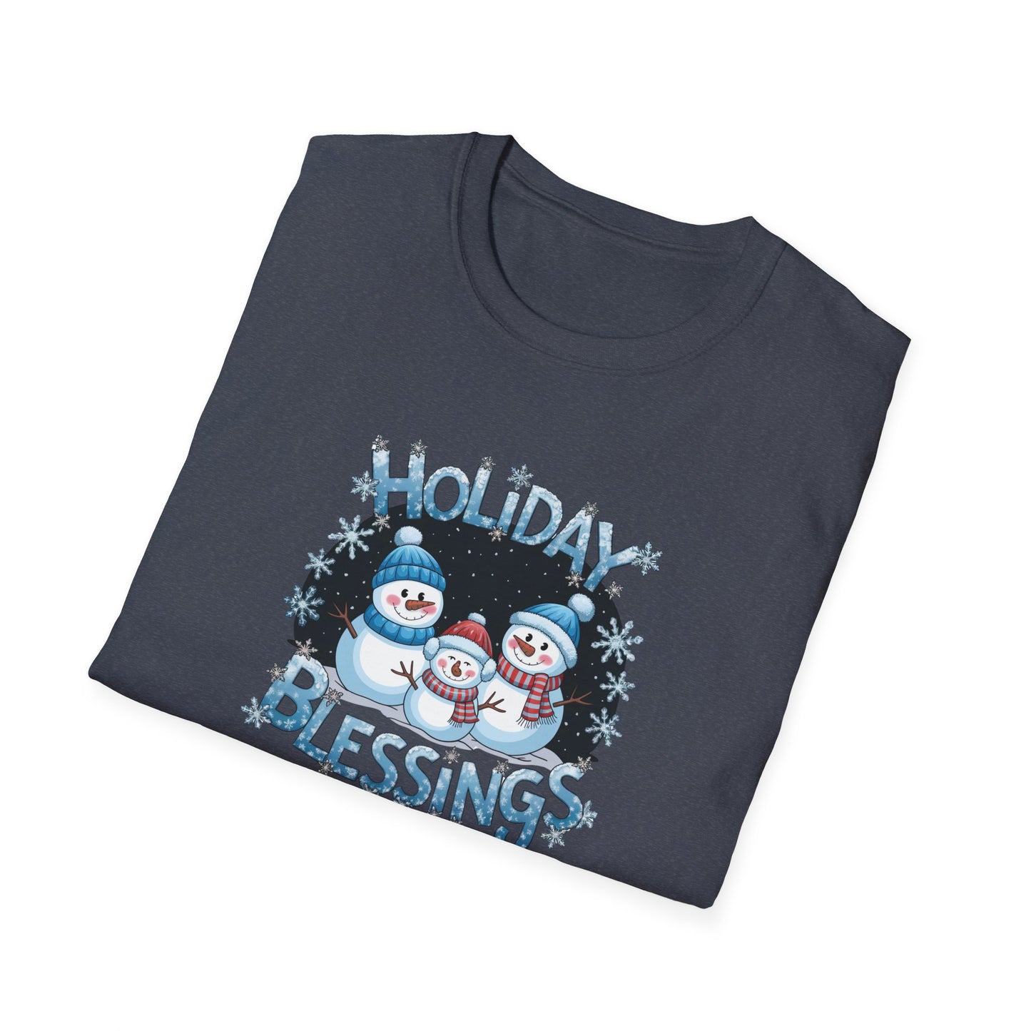 Holiday Blessings Christmas Holiday Unisex Softstyle T-Shirt