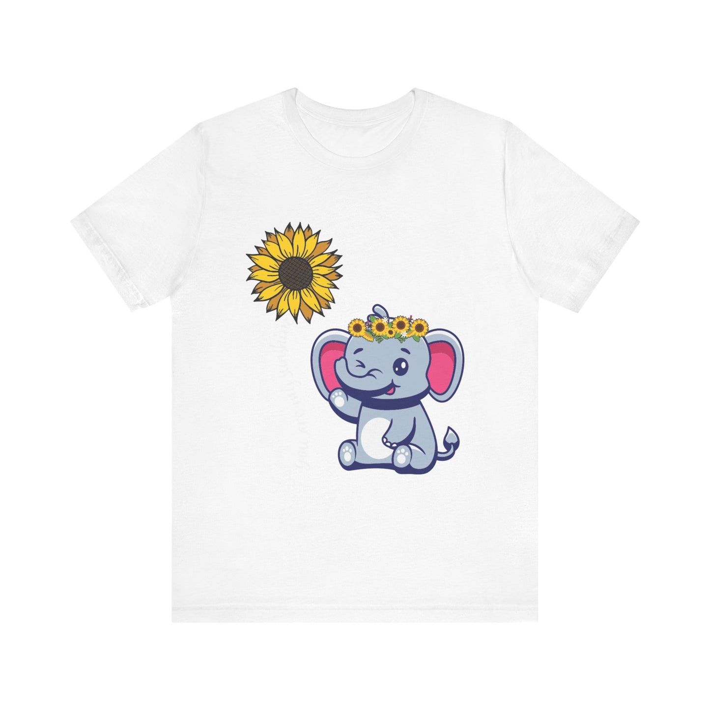 You are my sunshine Elephant/Sunflower Unisex Jersey Short Sleeve Tee