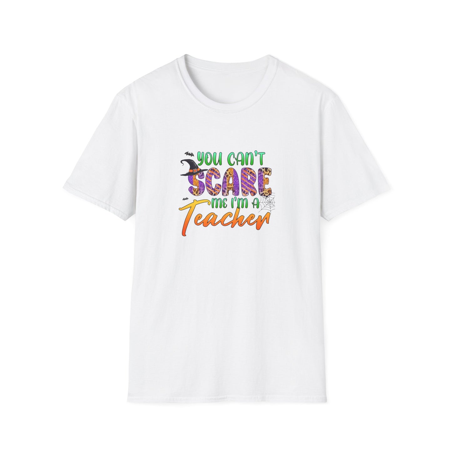 You Can't Tame Me I'm a Teacher Halloween T-Shirt | Unisex Softstyle Tee for Educators | Fun and Inspirational Gift