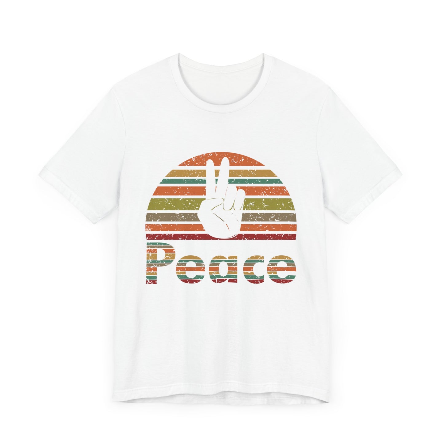 Retro Peace Unisex Jersey Short Sleeve Tee