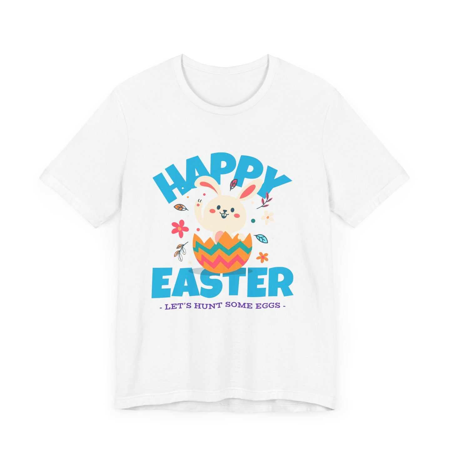 HAPPY EASTER Let's Hunt for Some Eggs Unisex Jersey Short Sleeve Tee