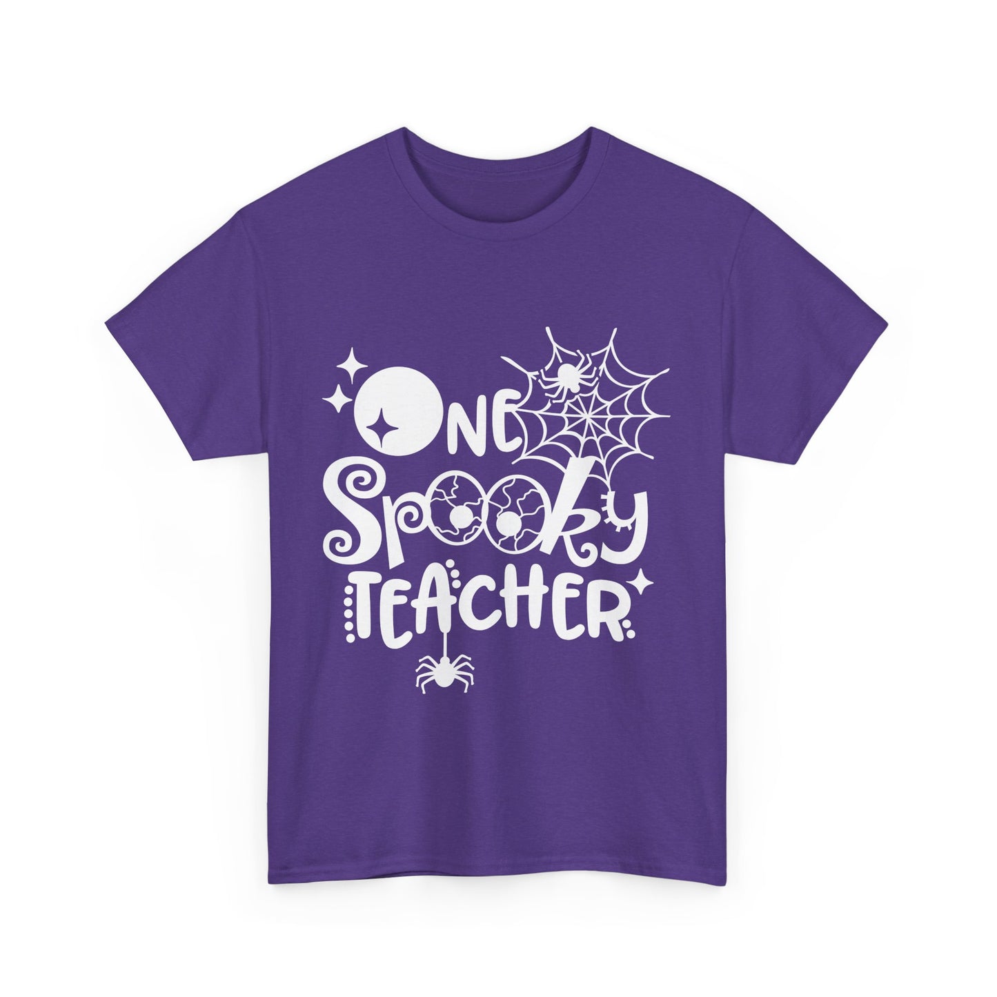 Spooky Teacher Unisex Heavy Cotton Tee – Perfect for Halloween school Teacher Tshirt!