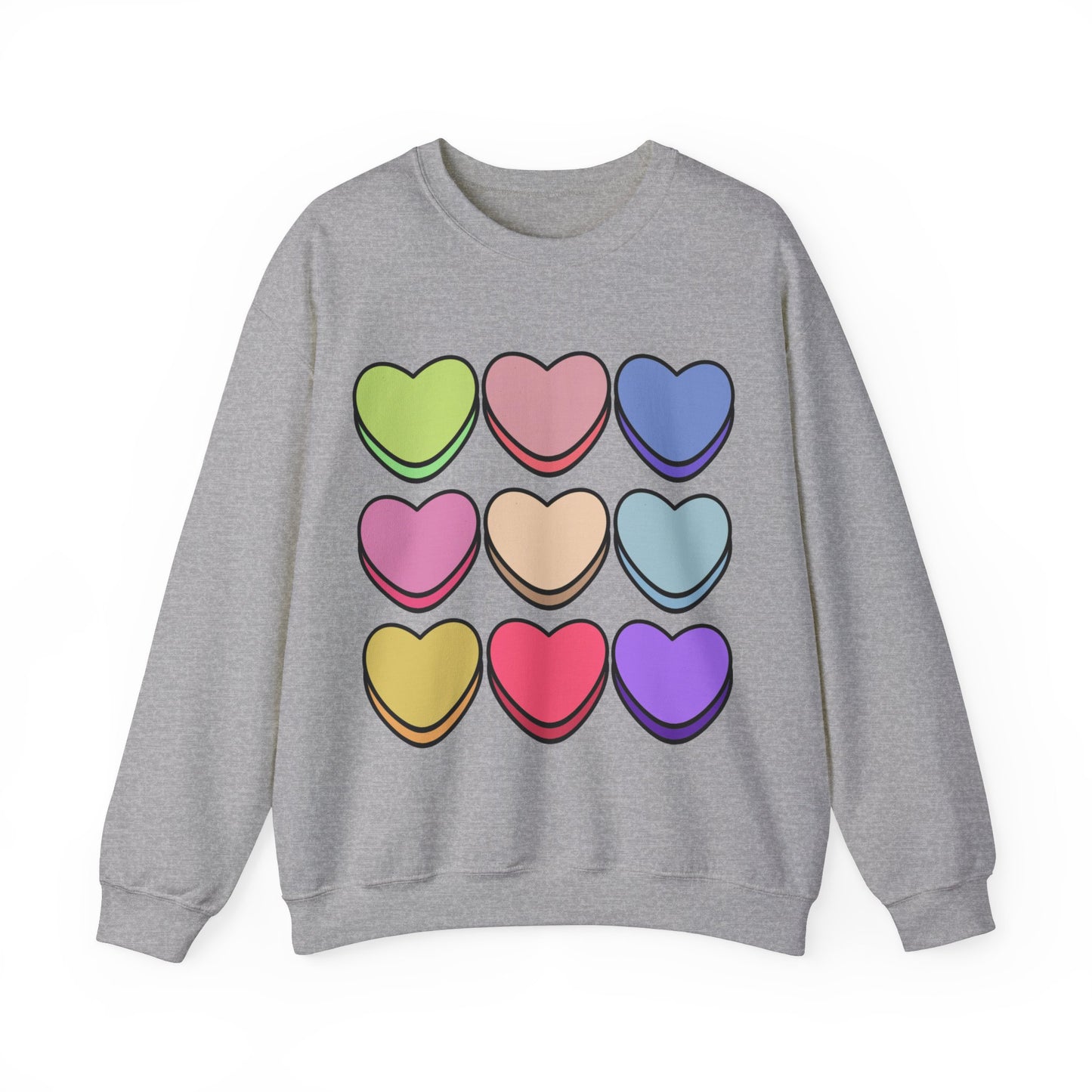 Valentines Hearts Heavy Blend™ Crewneck Sweatshirt