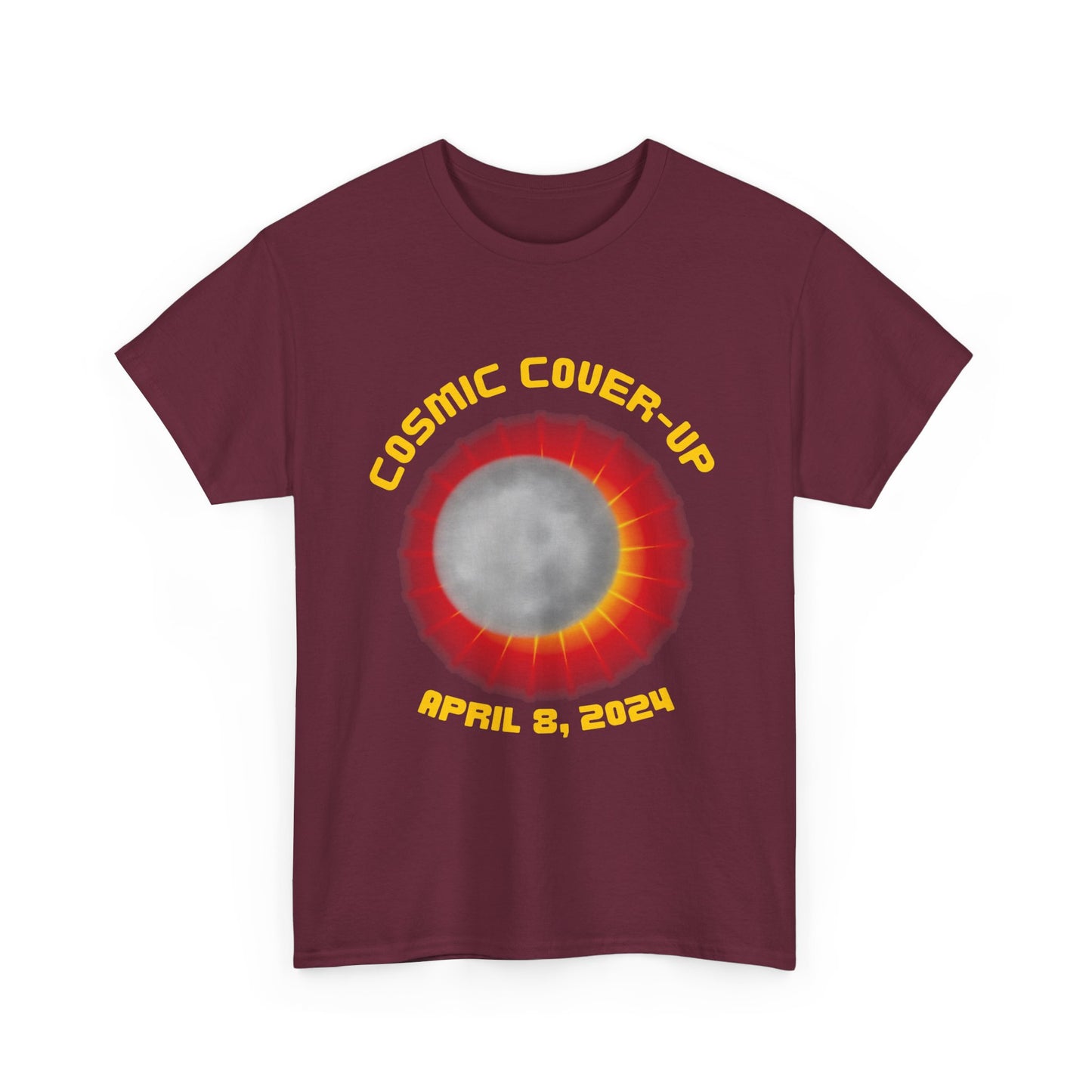 Solar Eclipse Cosmic Cover-UpUnisex Heavy Cotton Tee