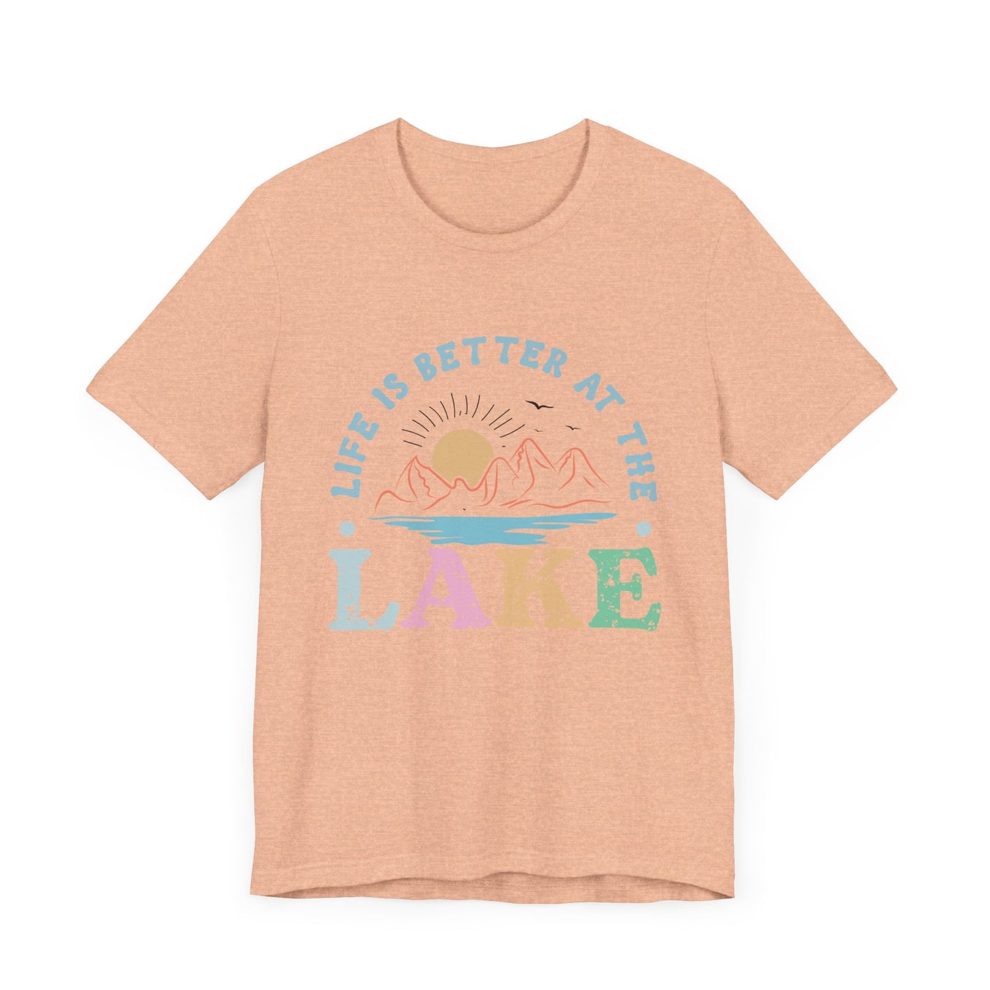 Life is Better at the Lake Unisex Jersey Short Sleeve Tee