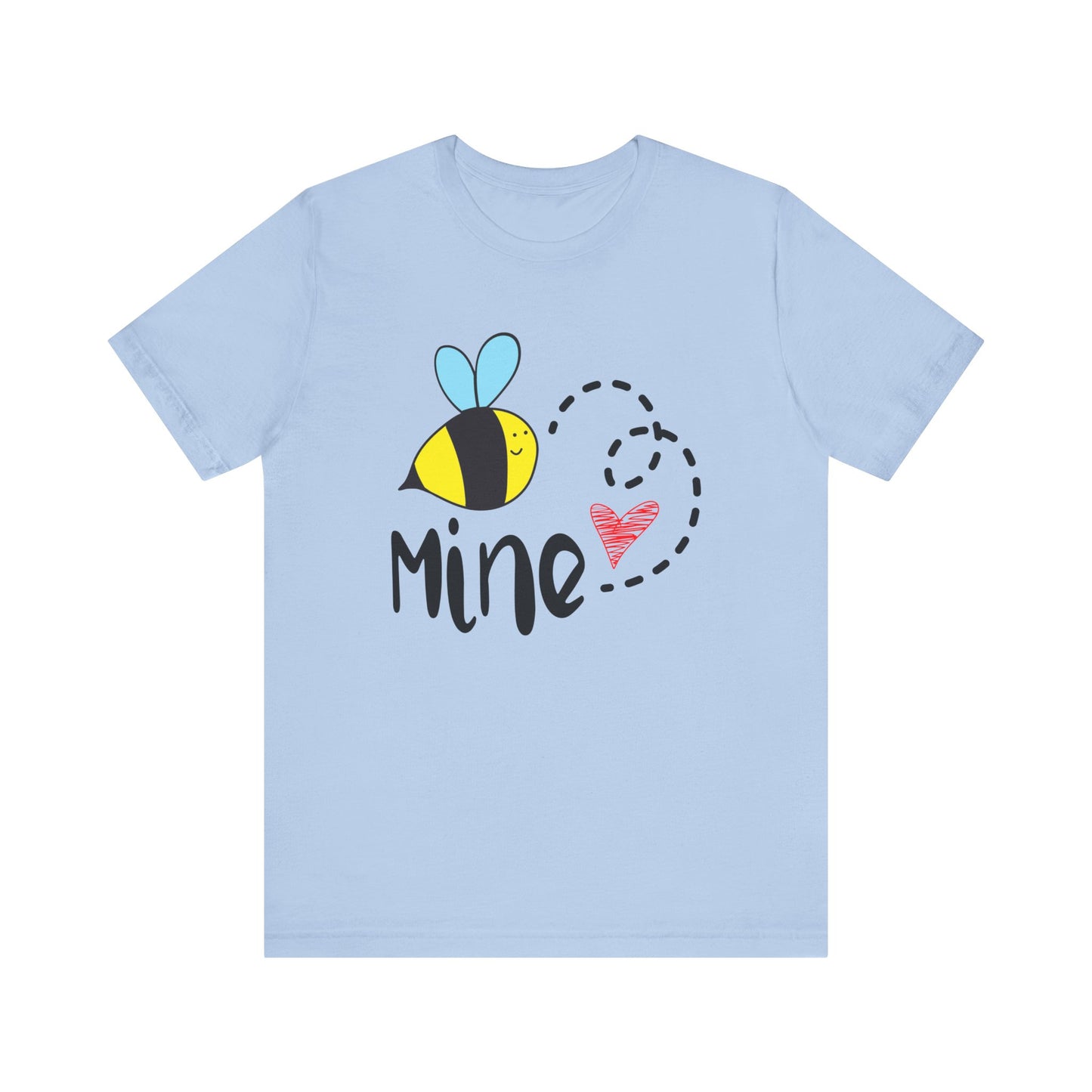 Bee Mine Valentine Unisex Jersey Short Sleeve Tee