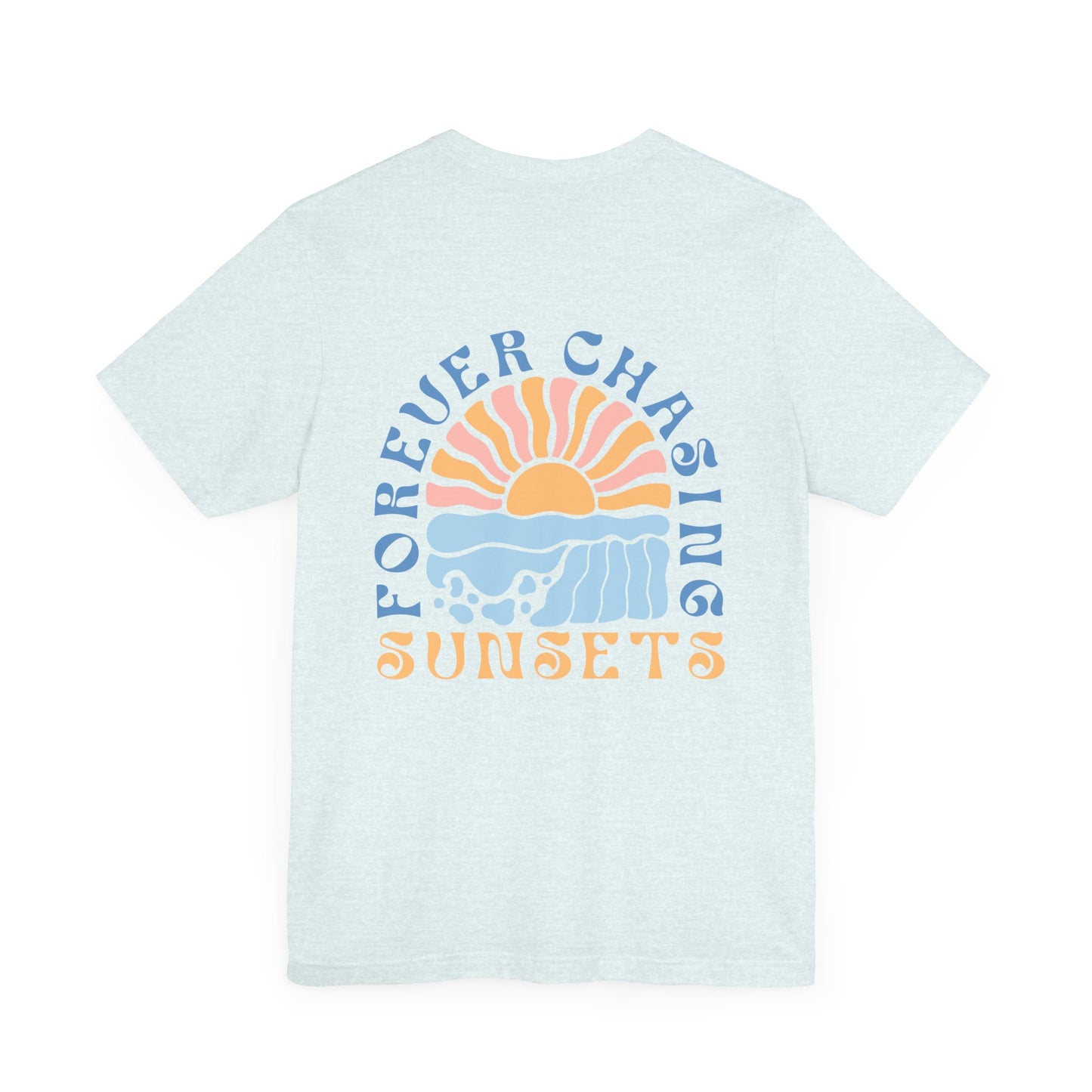 Beach Vibes Forever Chasing Sunsets Unisex Jersey Short Sleeve Tee