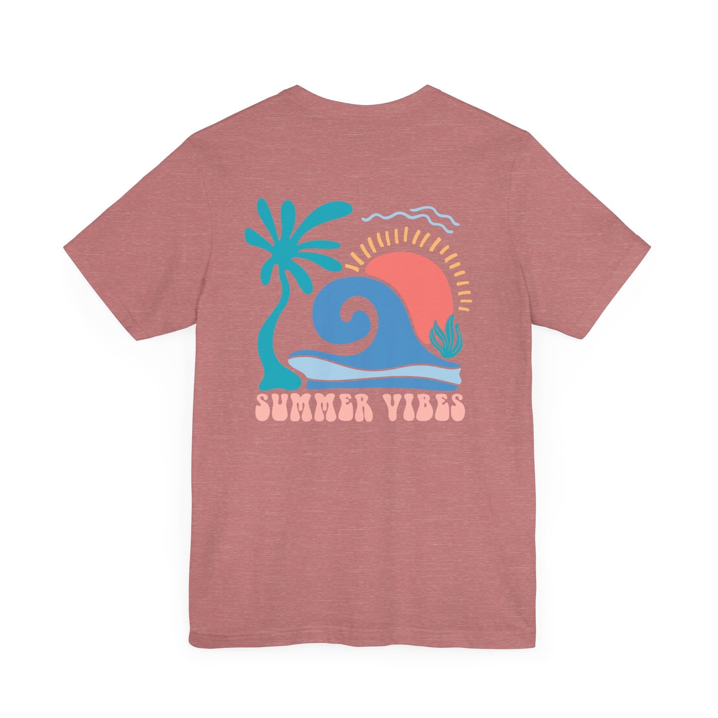 Summer Vibes Beach More Worry Less Unisex Jersey Short Sleeve Tee