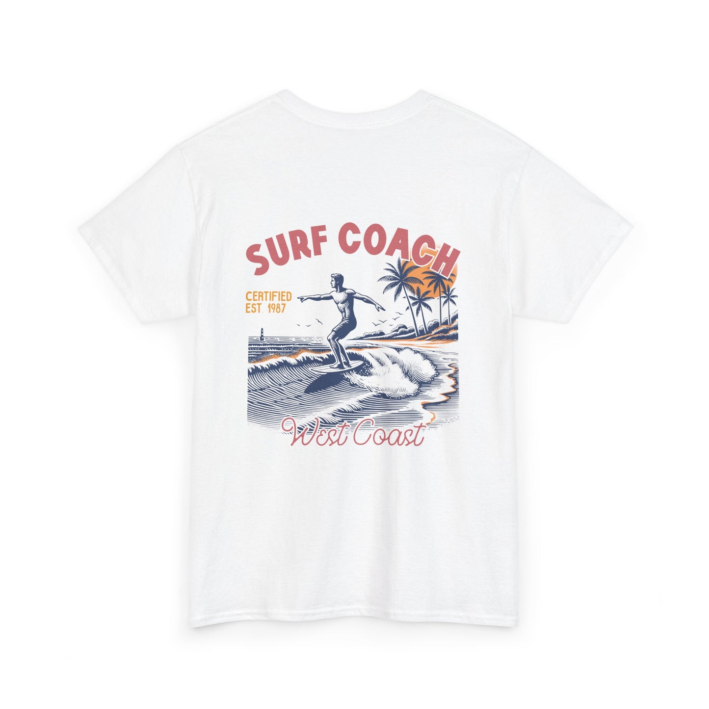 Big Waves Surf Coach Unisex Heavy Cotton Tee